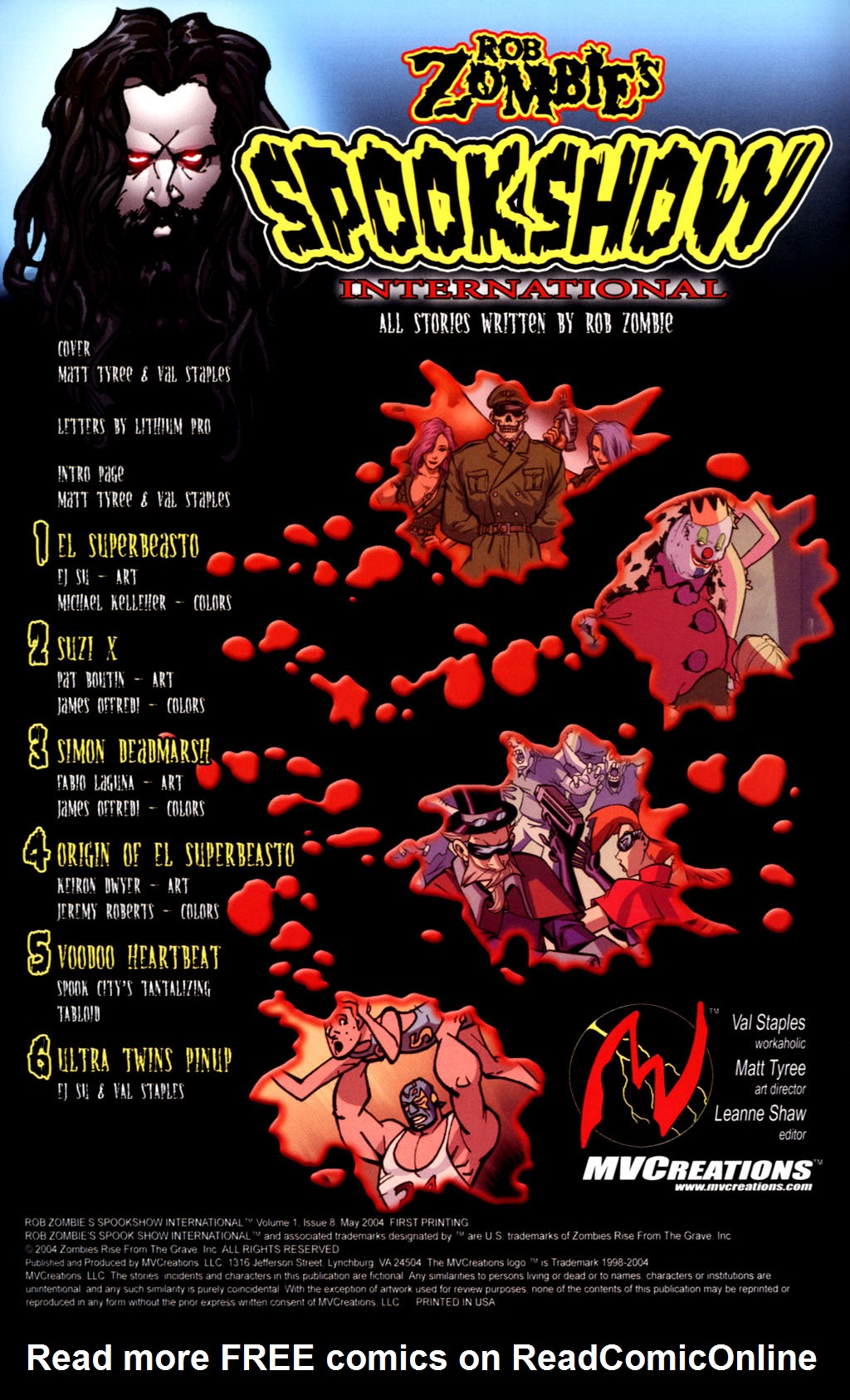 Read online Rob Zombie's Spookshow International comic -  Issue #8 - 2
