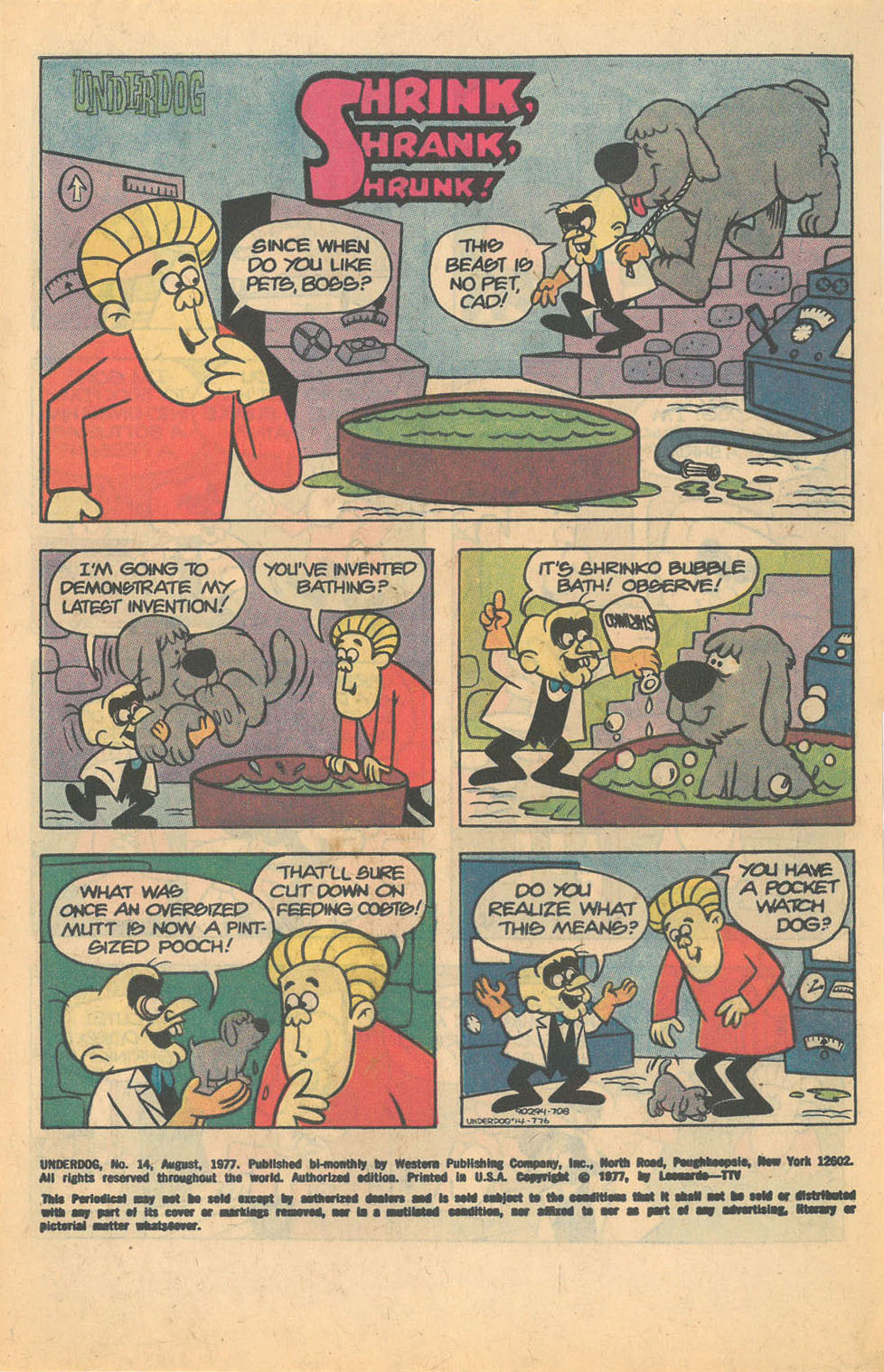 Read online Underdog (1975) comic -  Issue #14 - 3
