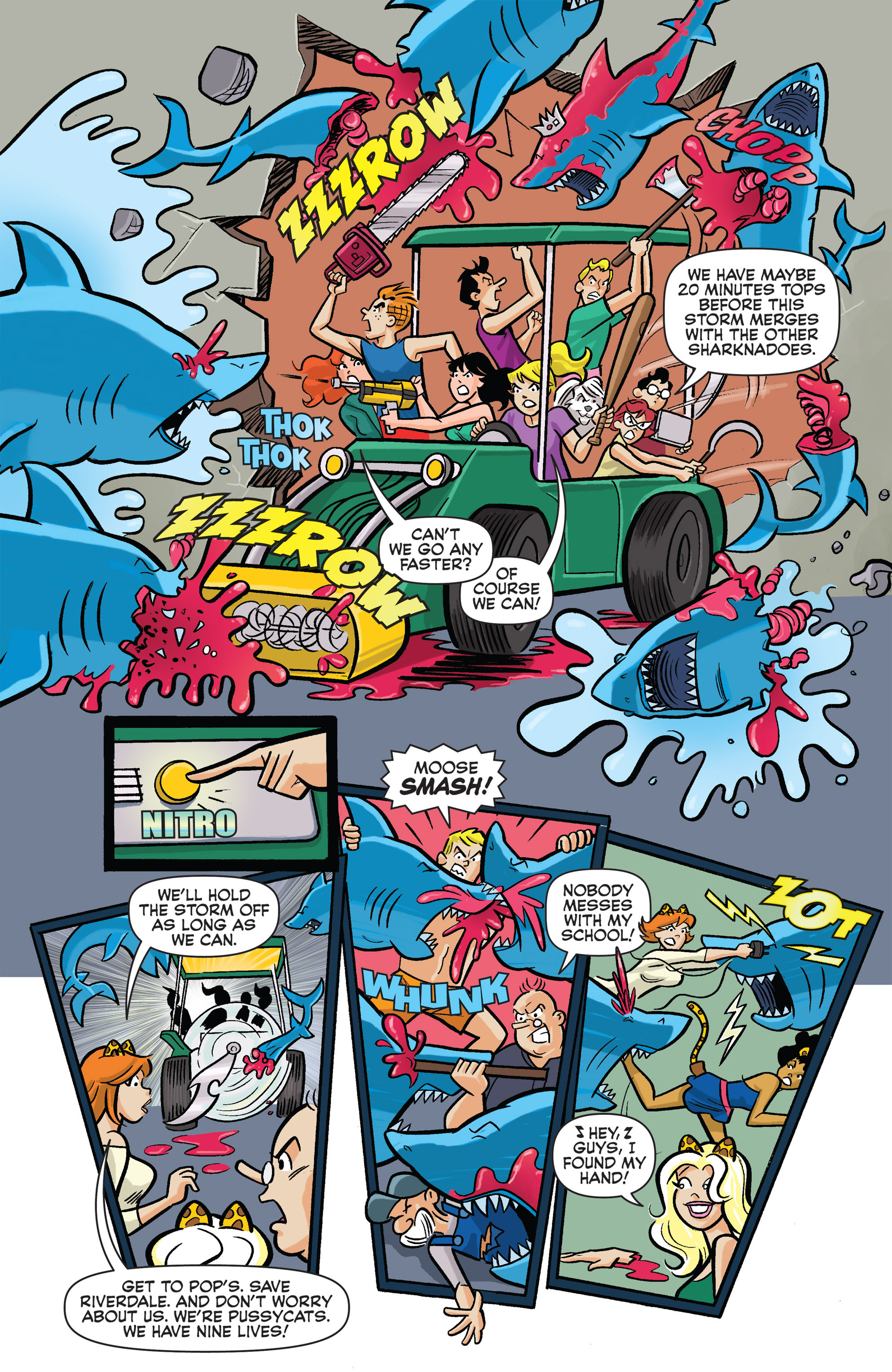 Read online Archie vs. Sharknado comic -  Issue #Archie vs. Sharknado Full - 33