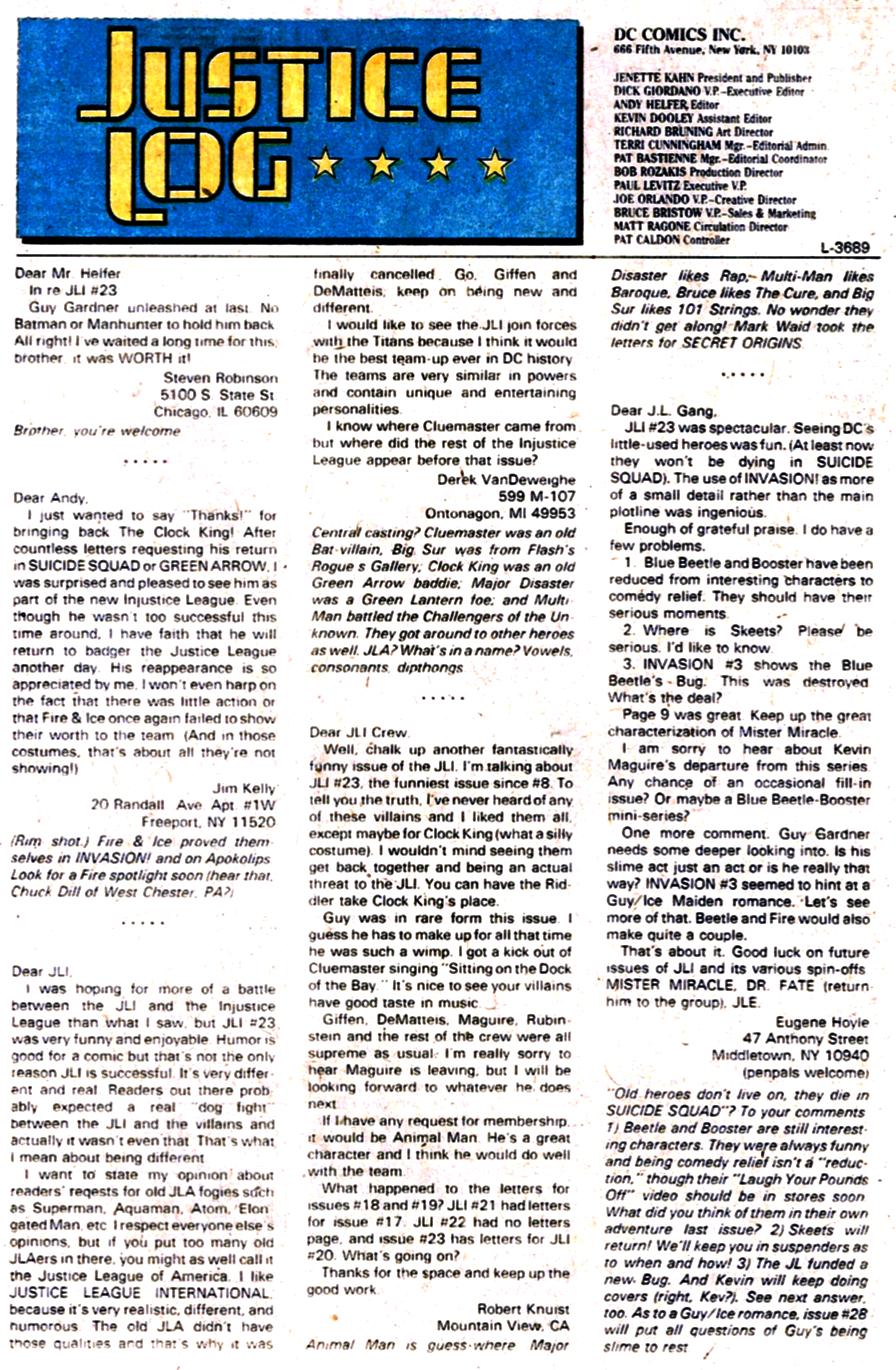 Read online Justice League America comic -  Issue #26 - 24