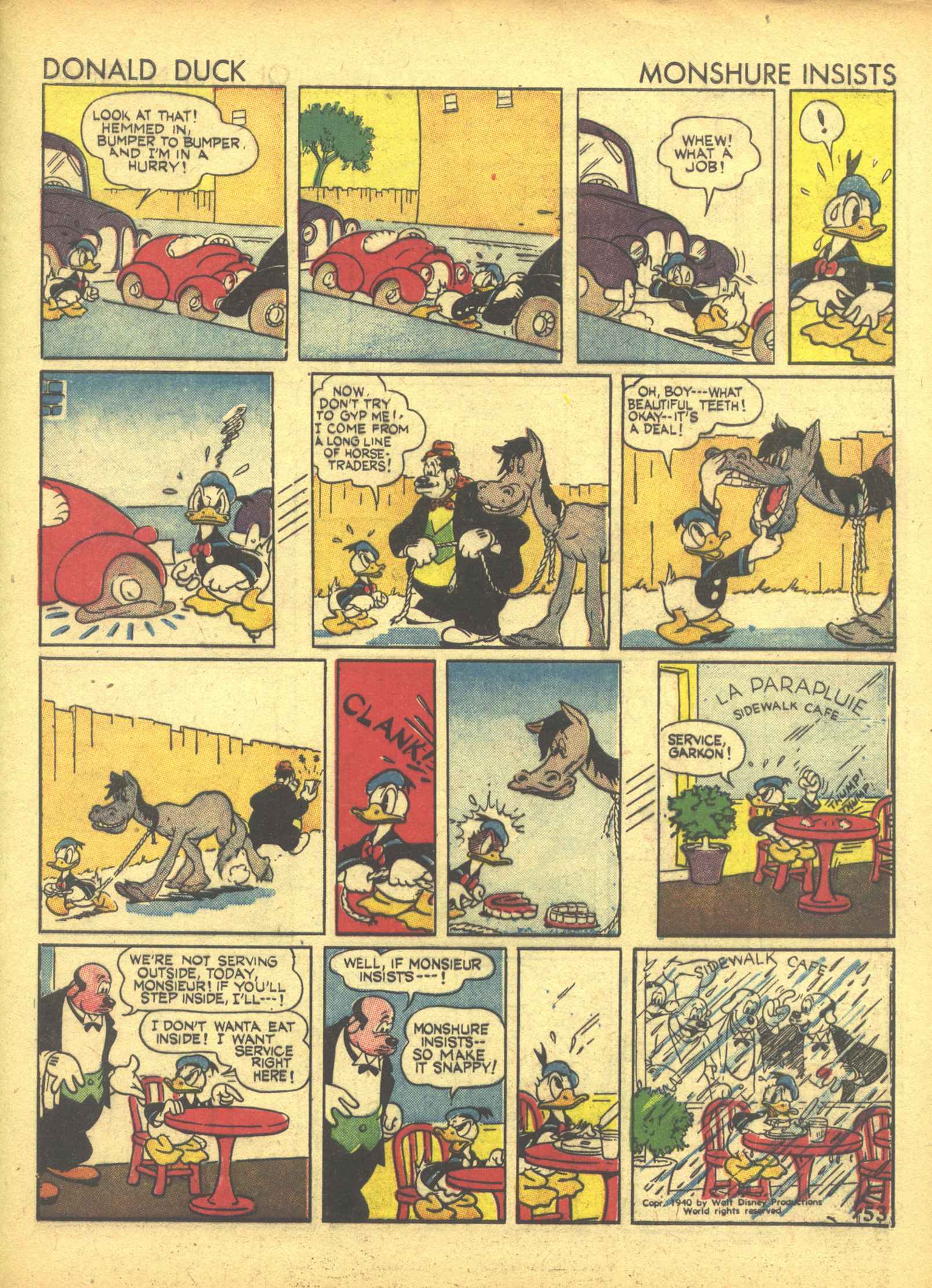 Read online Walt Disney's Comics and Stories comic -  Issue #19 - 55