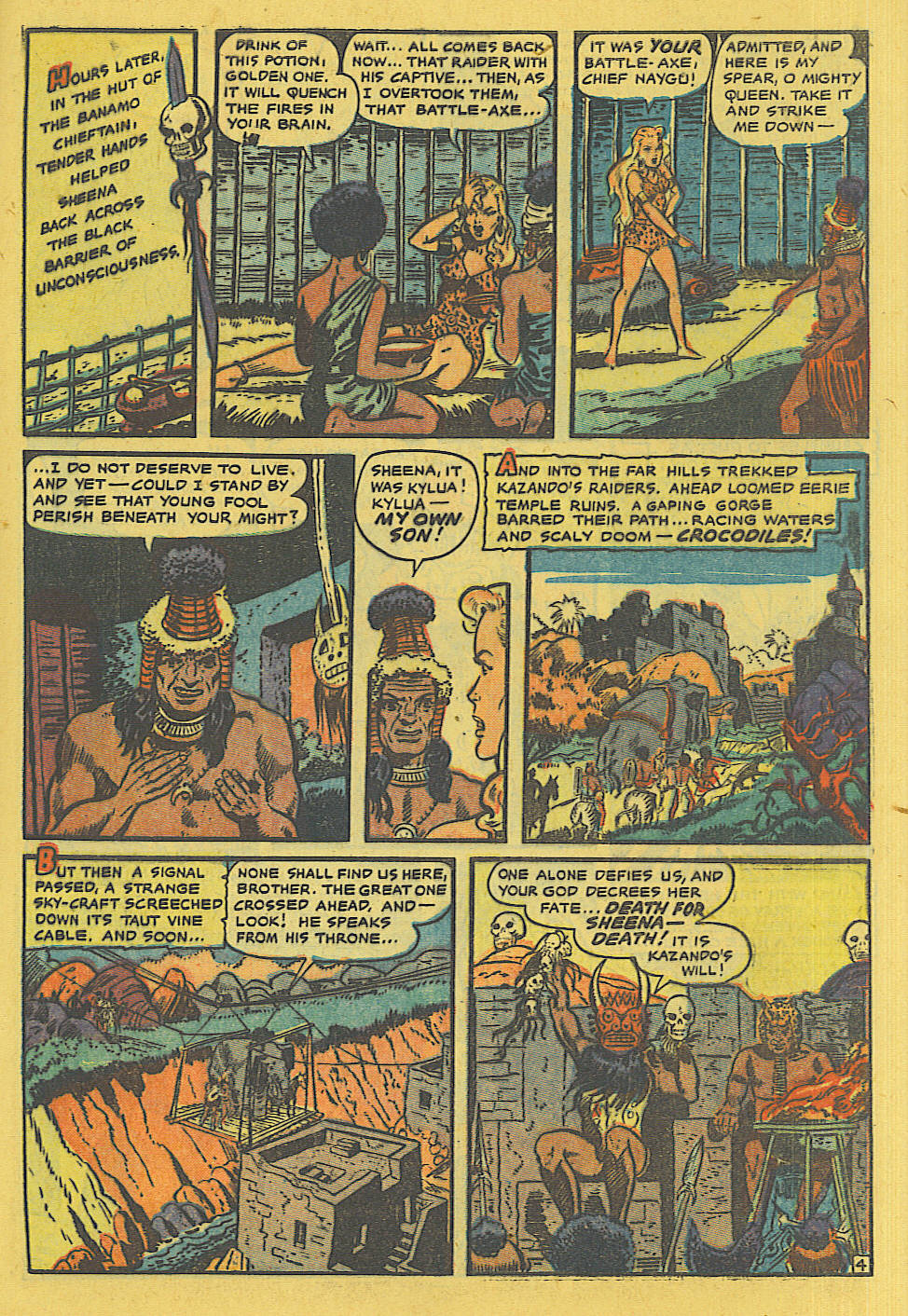 Read online Sheena, Queen of the Jungle (1942) comic -  Issue #13 - 24