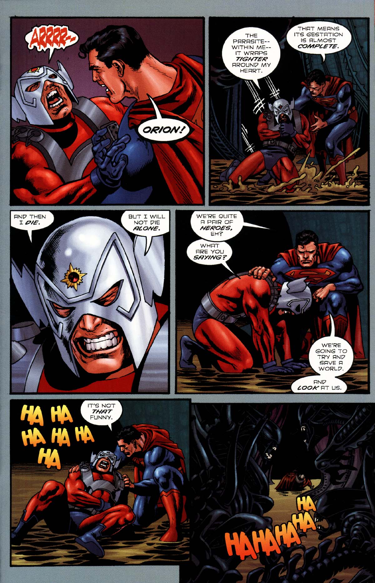 Read online Superman/Aliens 2: God War comic -  Issue #4 - 15