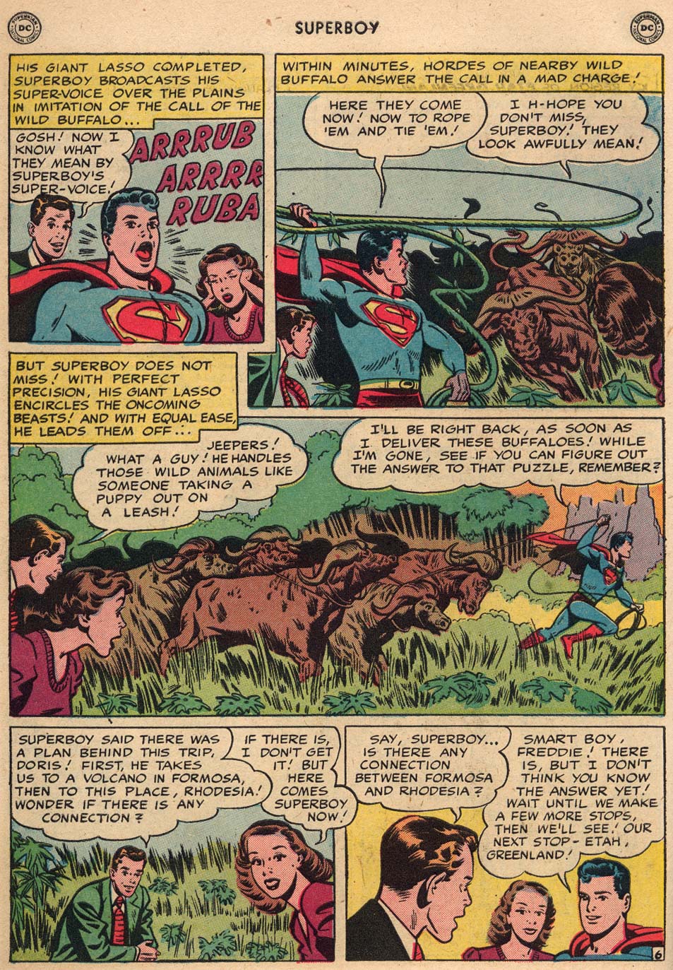 Read online Superboy (1949) comic -  Issue #7 - 7