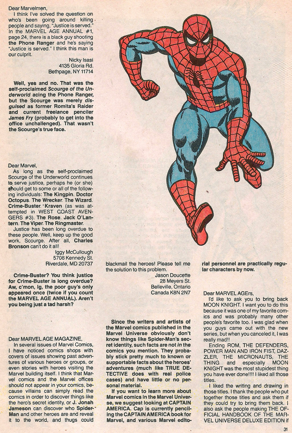 Read online Marvel Age comic -  Issue #43 - 32