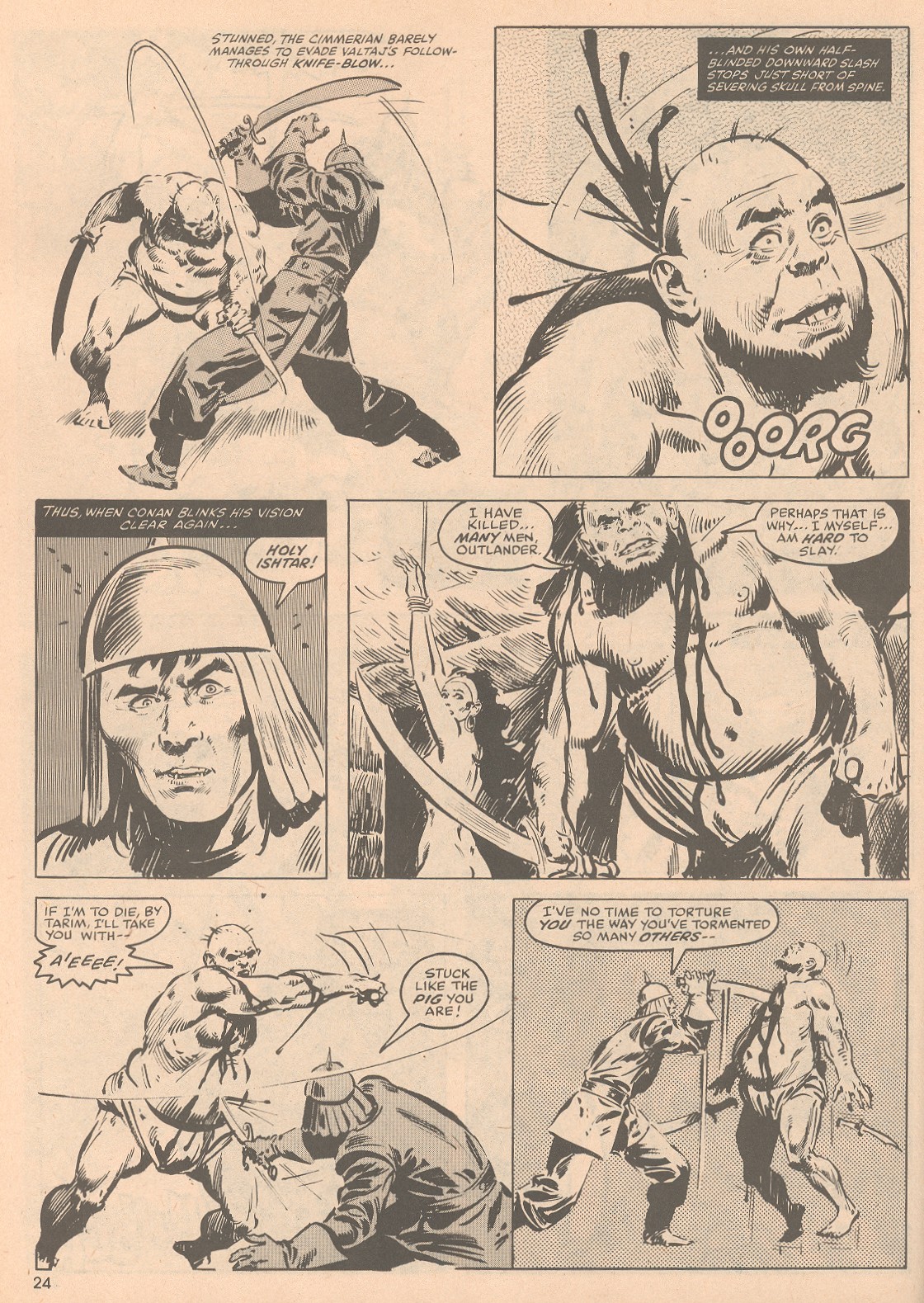 Read online The Savage Sword Of Conan comic -  Issue #58 - 25