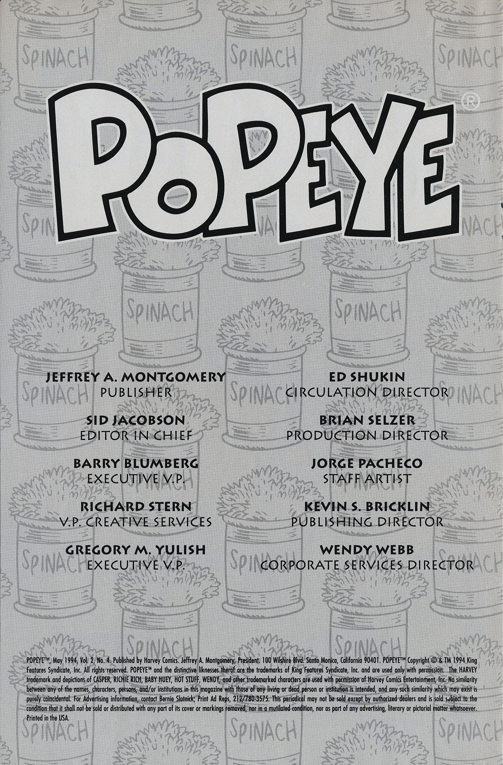 Read online Popeye (1993) comic -  Issue #4 - 2