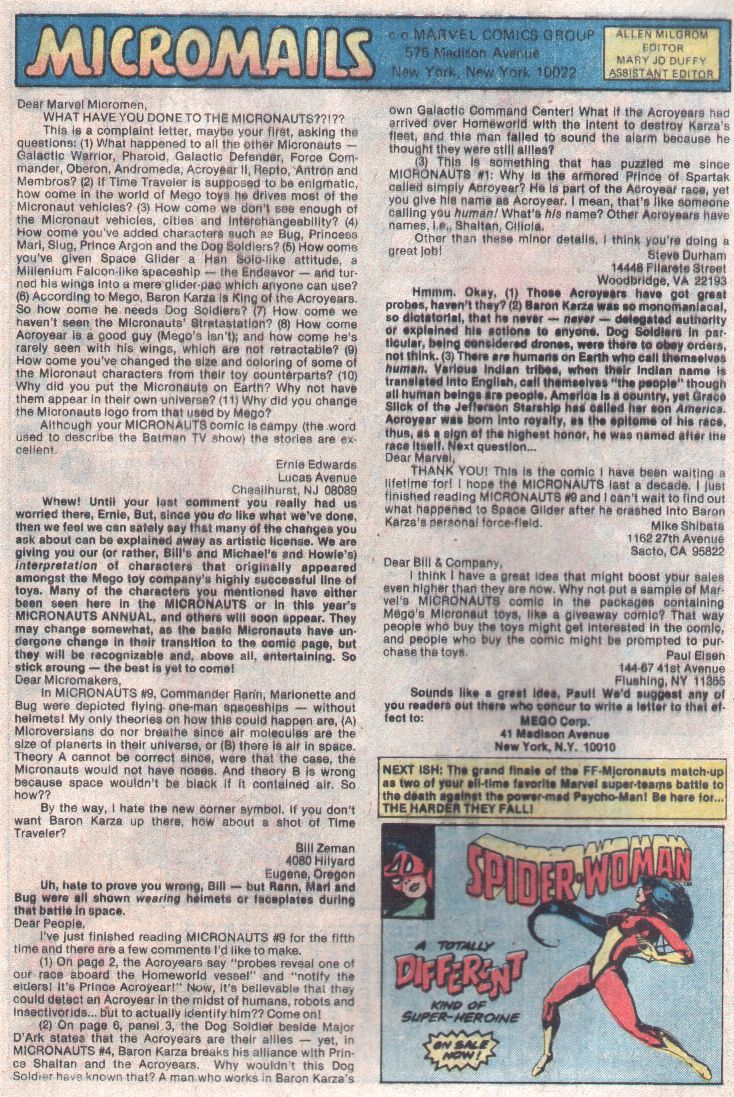 Read online Micronauts (1979) comic -  Issue #16 - 18