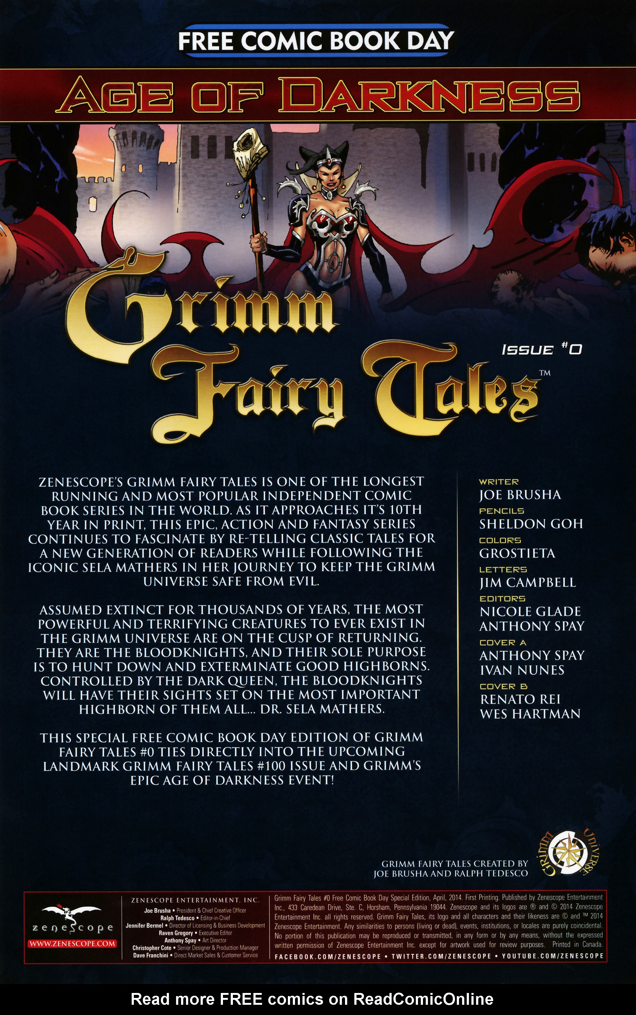 Read online Free Comic Book Day 2014 comic -  Issue # Grimm Fairy Tales - 4