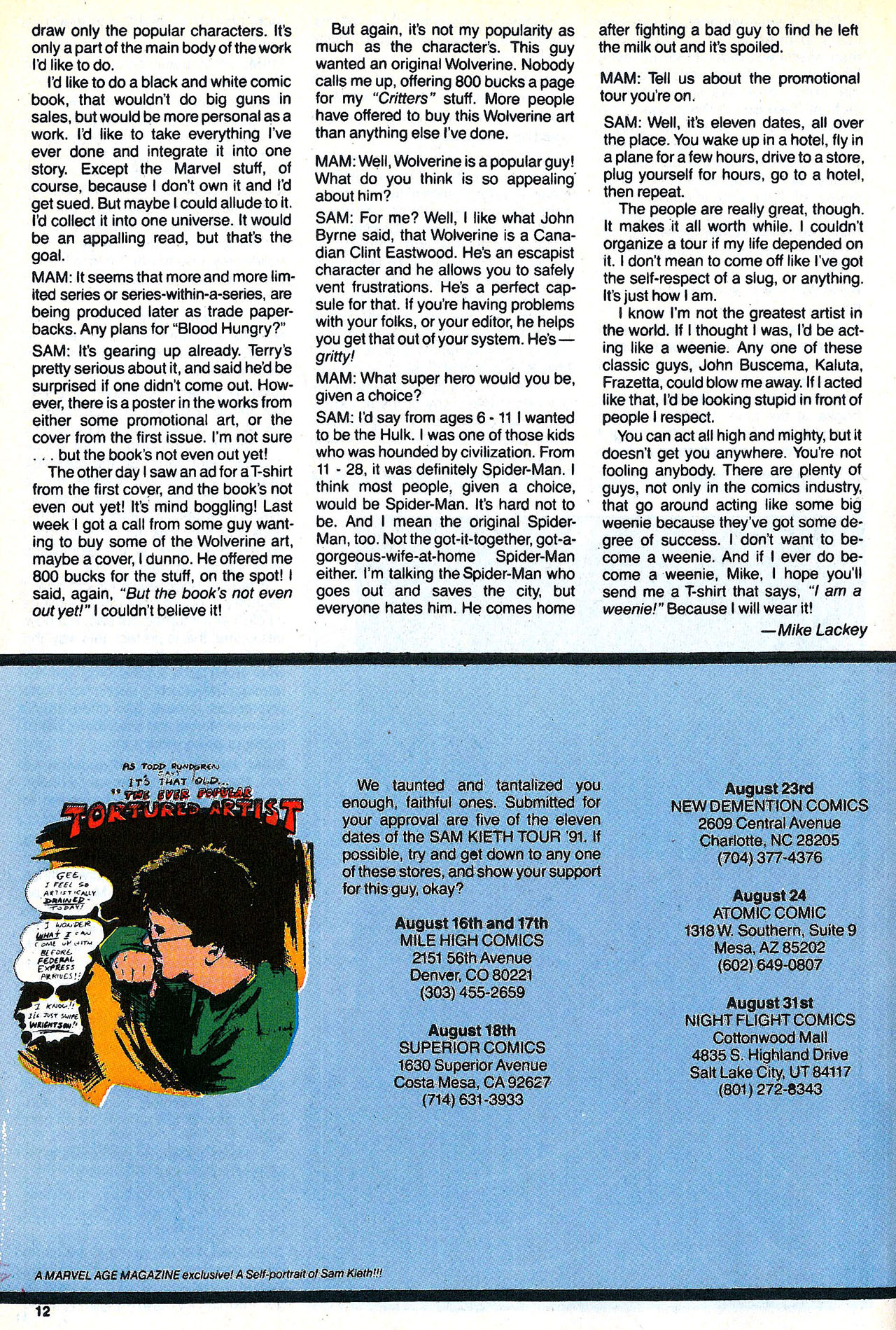 Read online Marvel Age comic -  Issue #105 - 14