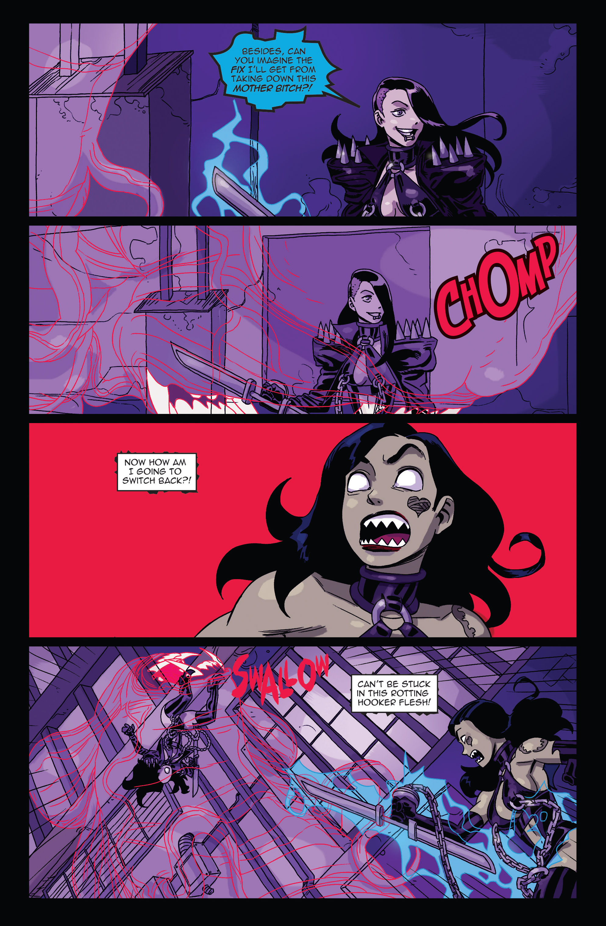 Read online Zombie Tramp vs: Vampblade comic -  Issue #3 - 4