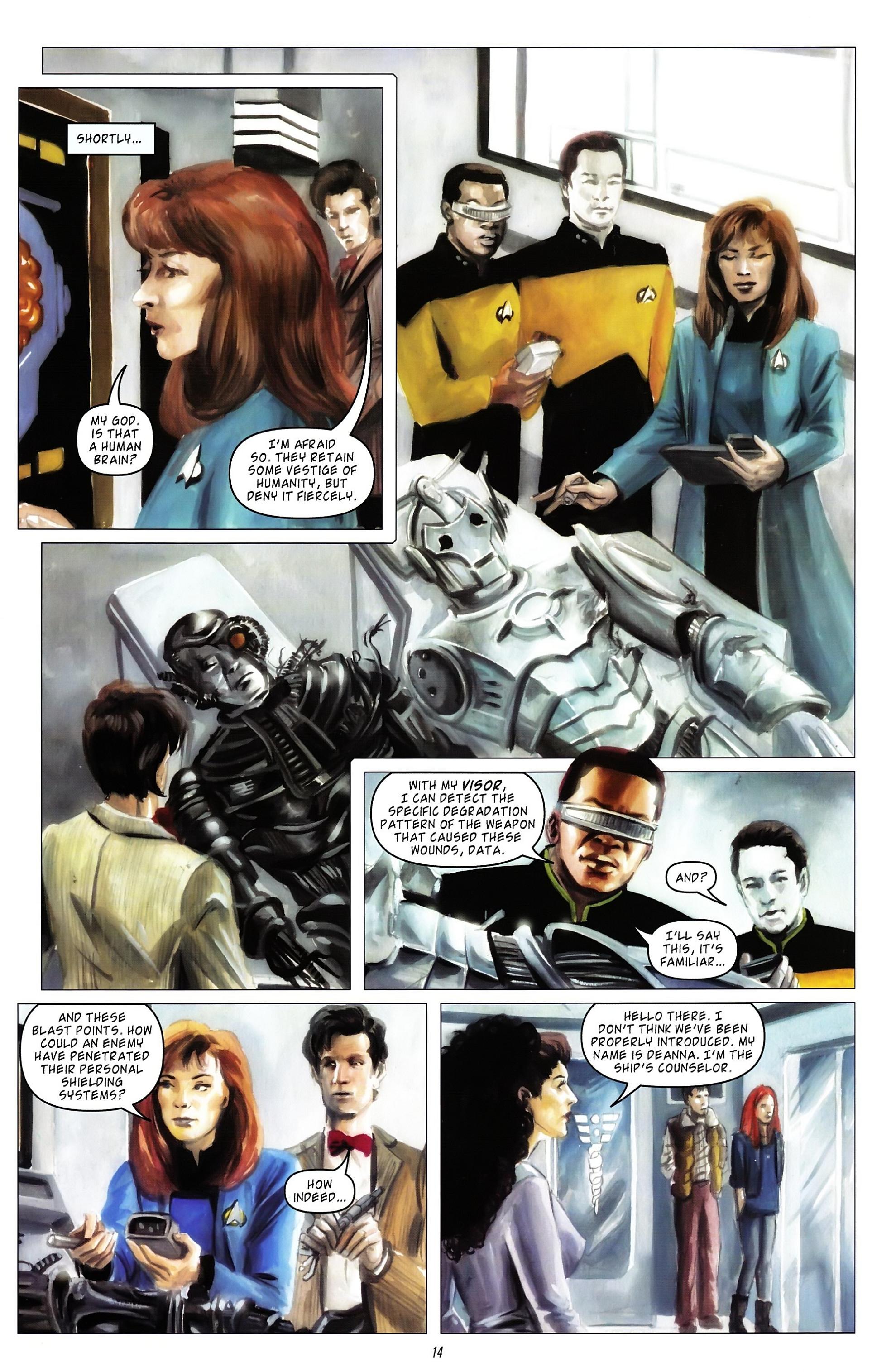 Read online Star Trek: The Next Generation/Doctor Who: Assimilation² comic -  Issue #4 - 18