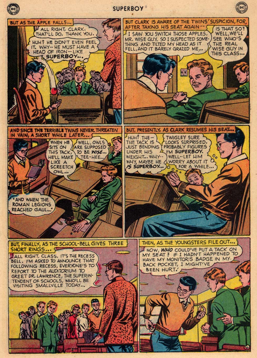 Read online Superboy (1949) comic -  Issue #13 - 35