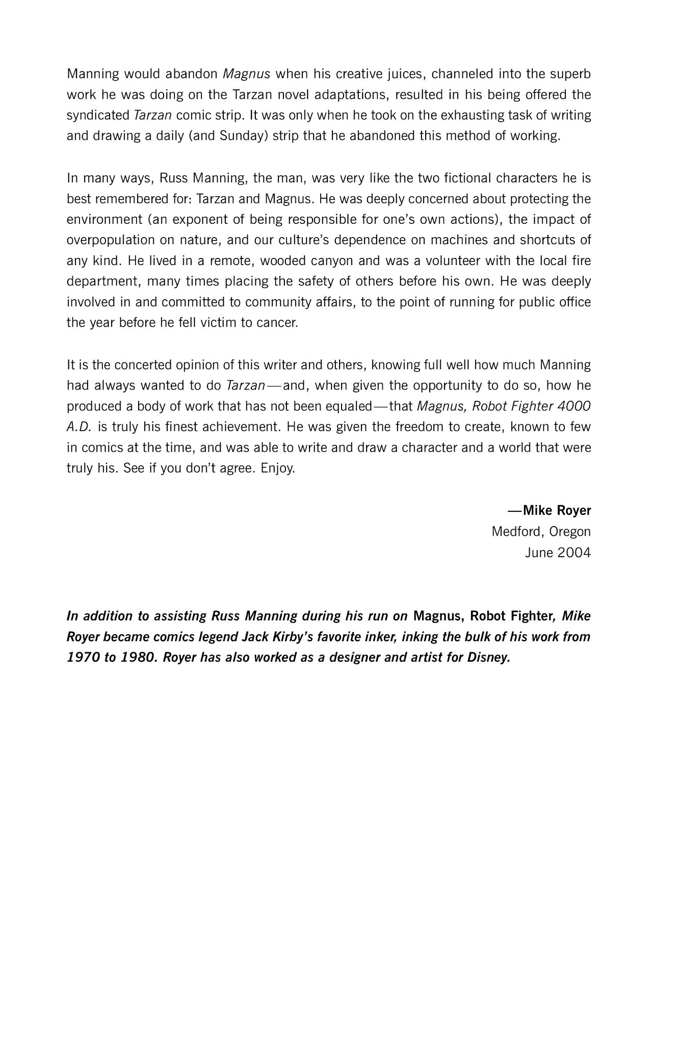 Read online Magnus, Robot Fighter Archives comic -  Issue # TPB 1 (Part 1) - 10