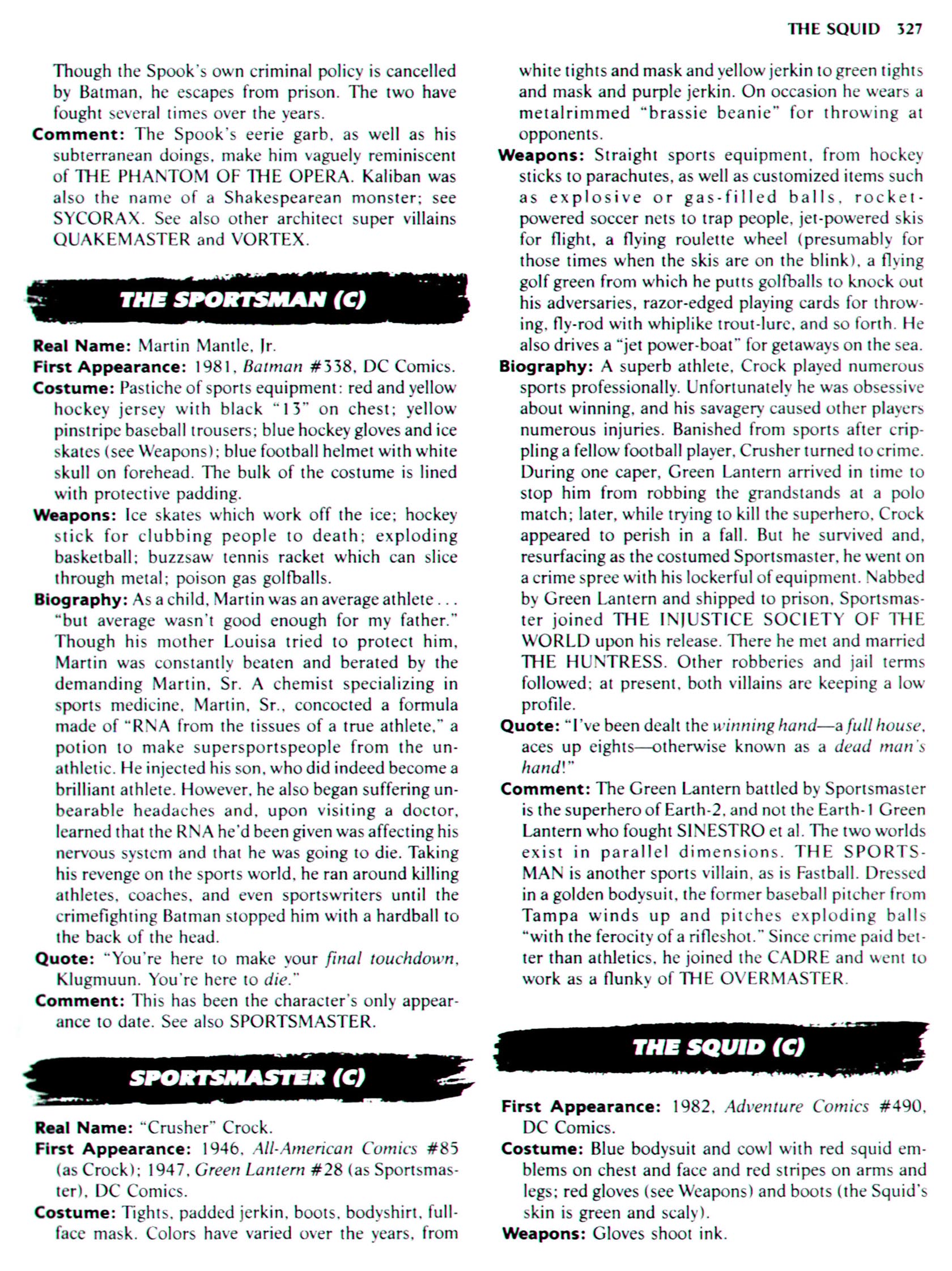 Read online The Encyclopedia of Super Villains comic -  Issue # TPB (Part 2) - 118