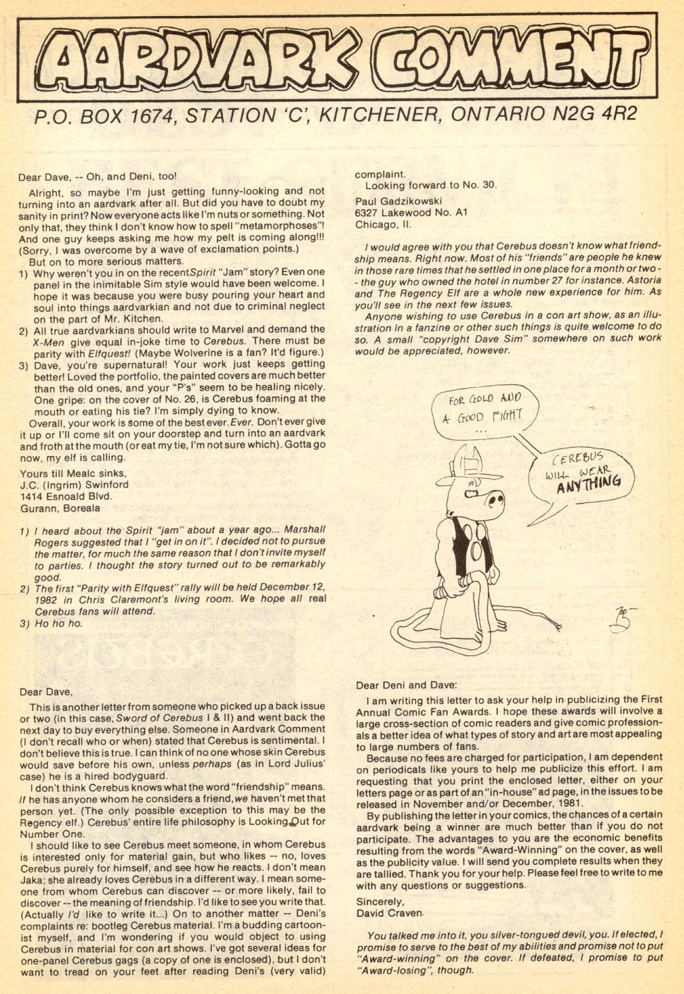 Read online Cerebus comic -  Issue #32 - 25