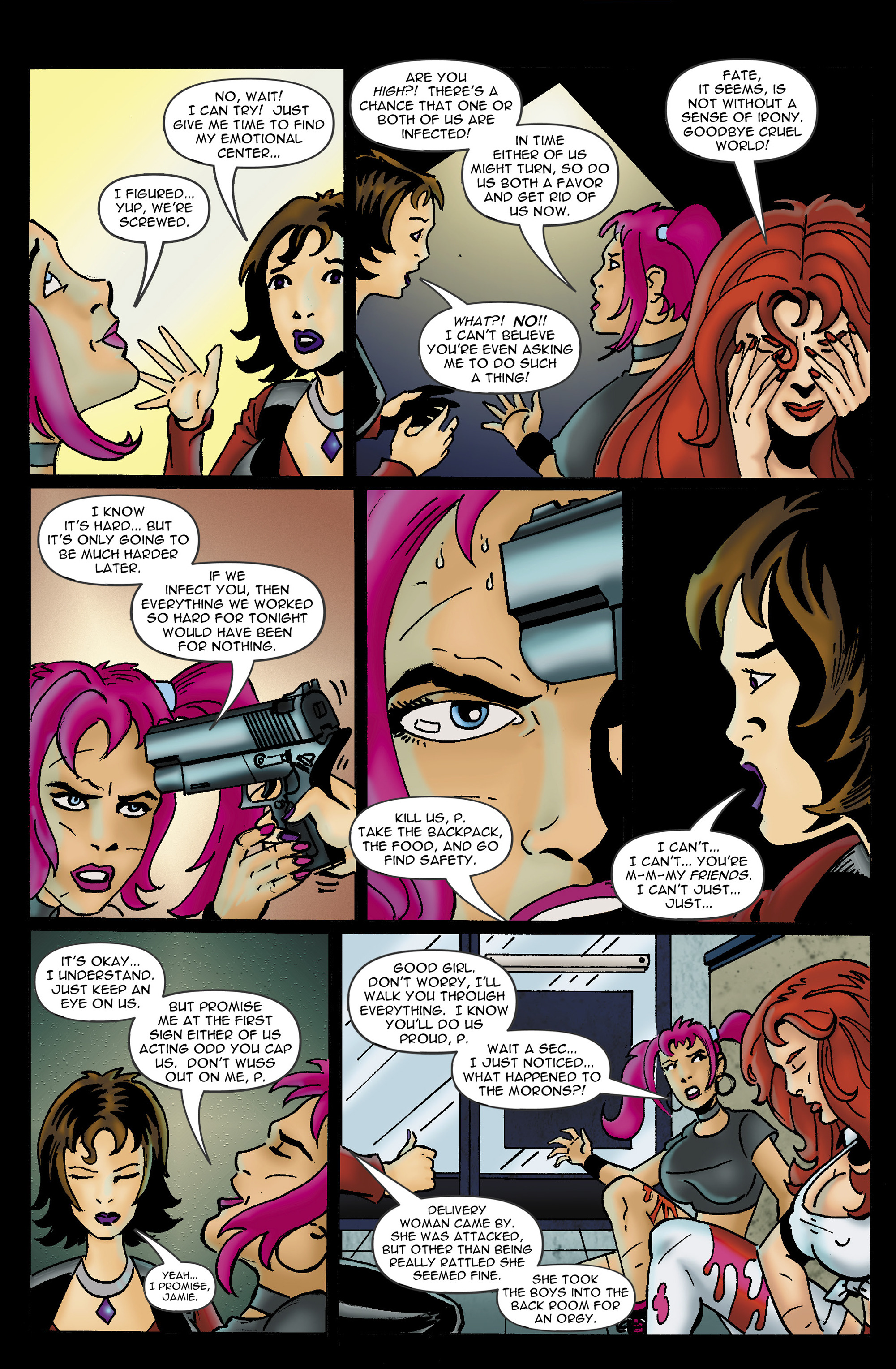 Read online Chaos Campus: Sorority Girls Vs. Zombies comic -  Issue #3 - 12