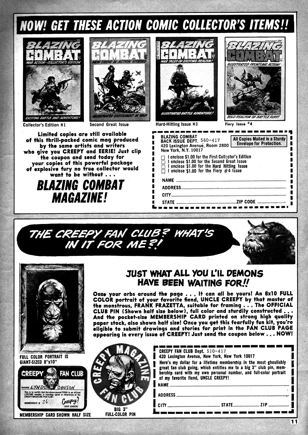 Read online Creepy (1964) comic -  Issue #17 - 11