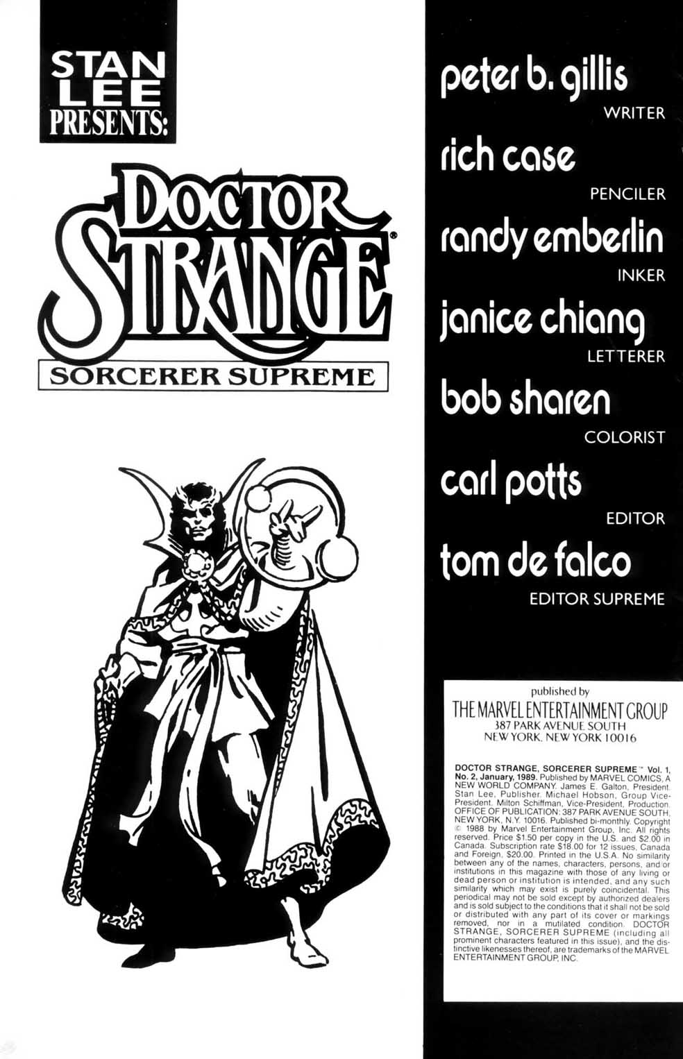 Read online Doctor Strange: Sorcerer Supreme comic -  Issue #2 - 2