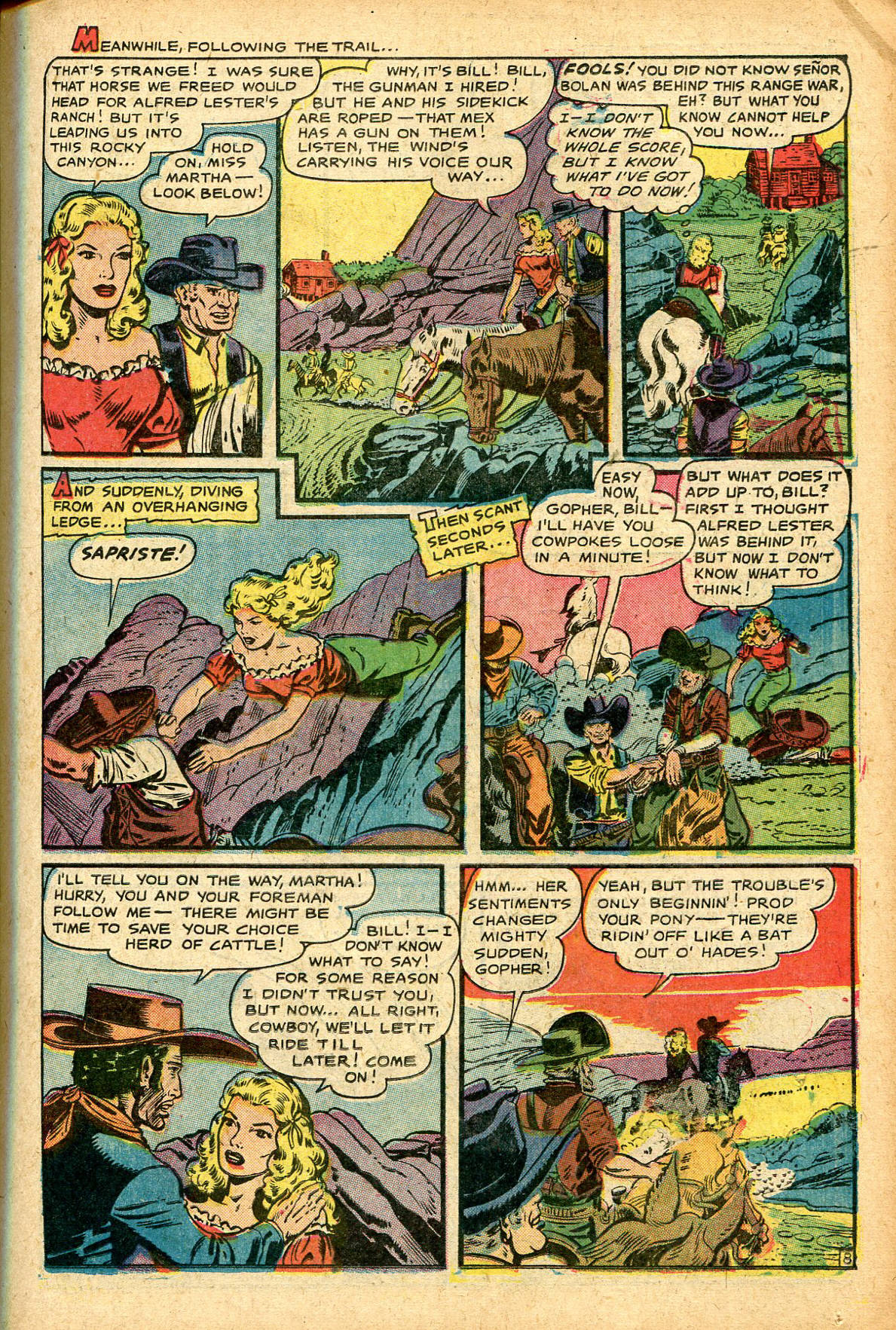 Read online Cowgirl Romances (1950) comic -  Issue #7 - 11
