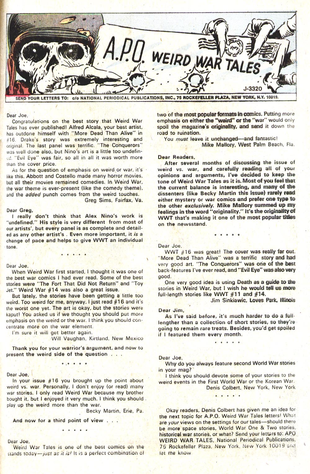 Read online Weird War Tales (1971) comic -  Issue #21 - 33