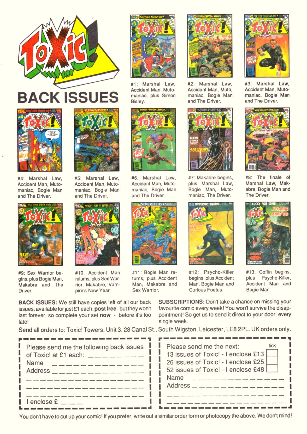 Read online Toxic! comic -  Issue #18 - 19