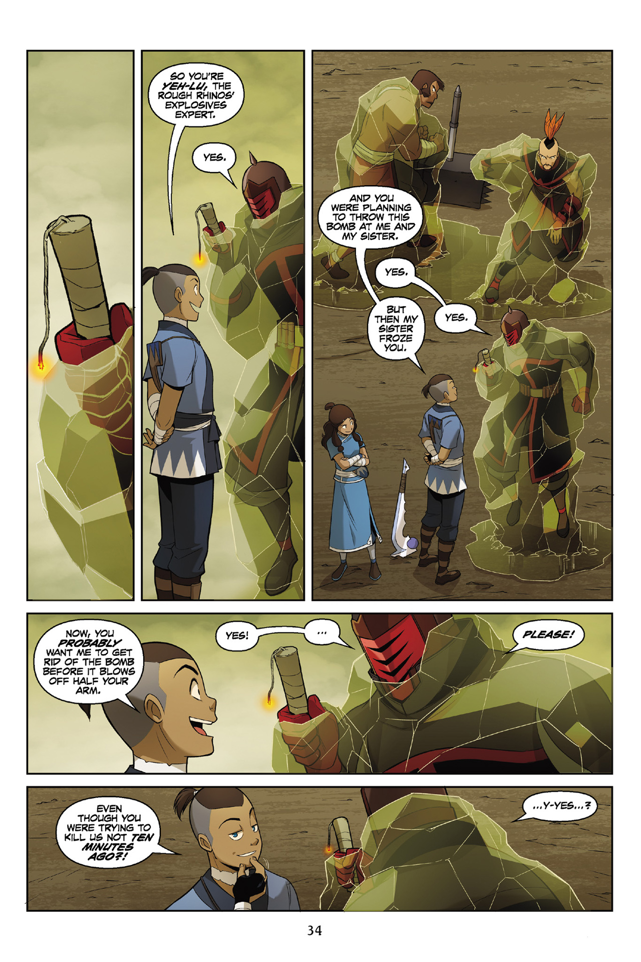 Read online Nickelodeon Avatar: The Last Airbender - The Rift comic -  Issue # Part 2 - 35