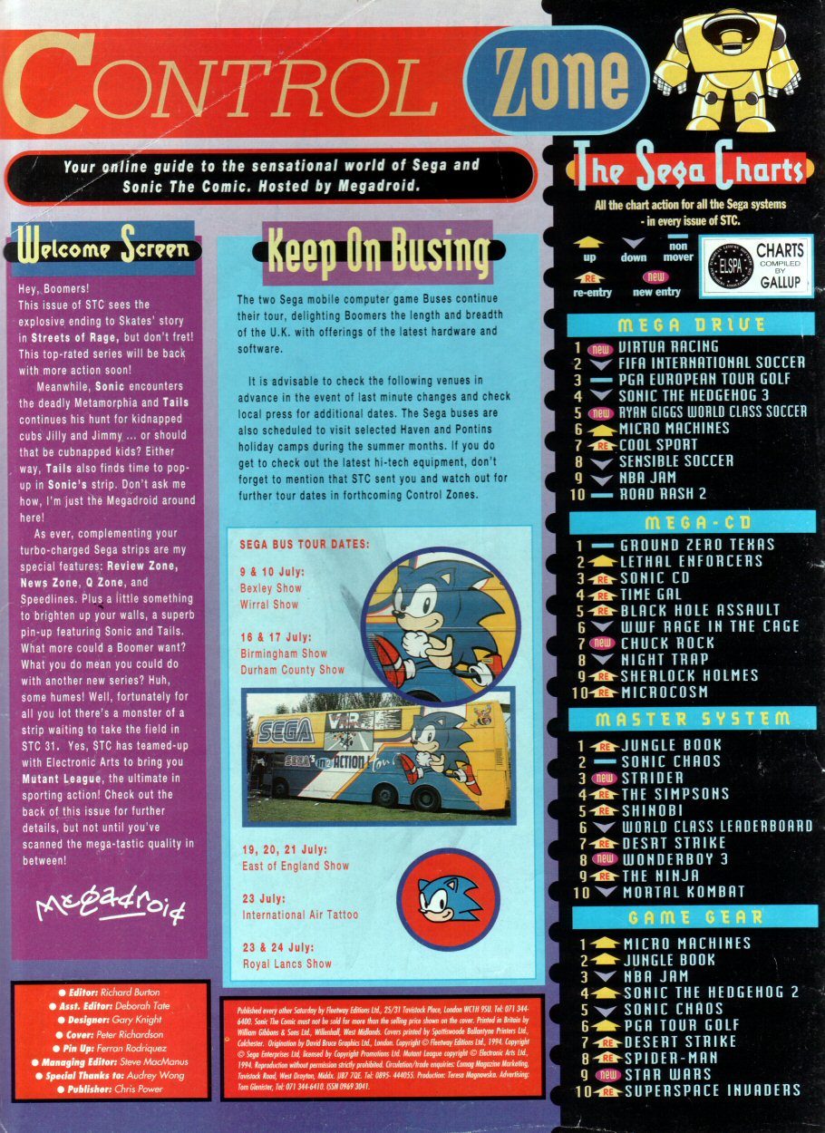 Read online Sonic the Comic comic -  Issue #30 - 2