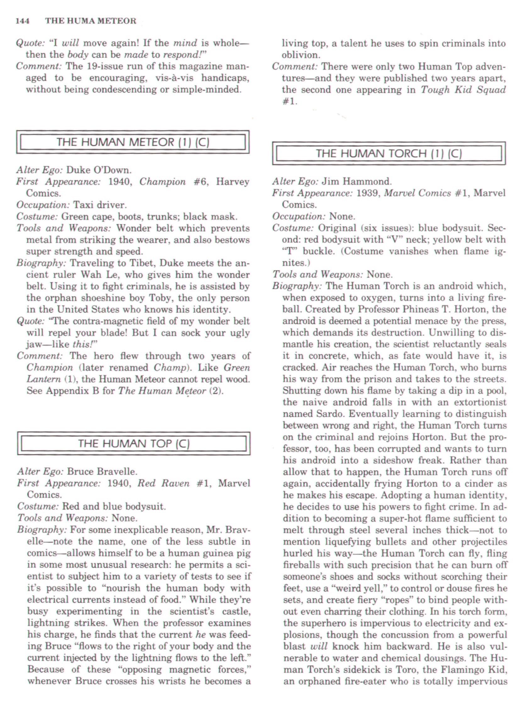 Read online The Encyclopedia of Superheroes comic -  Issue # TPB (Part 2) - 63