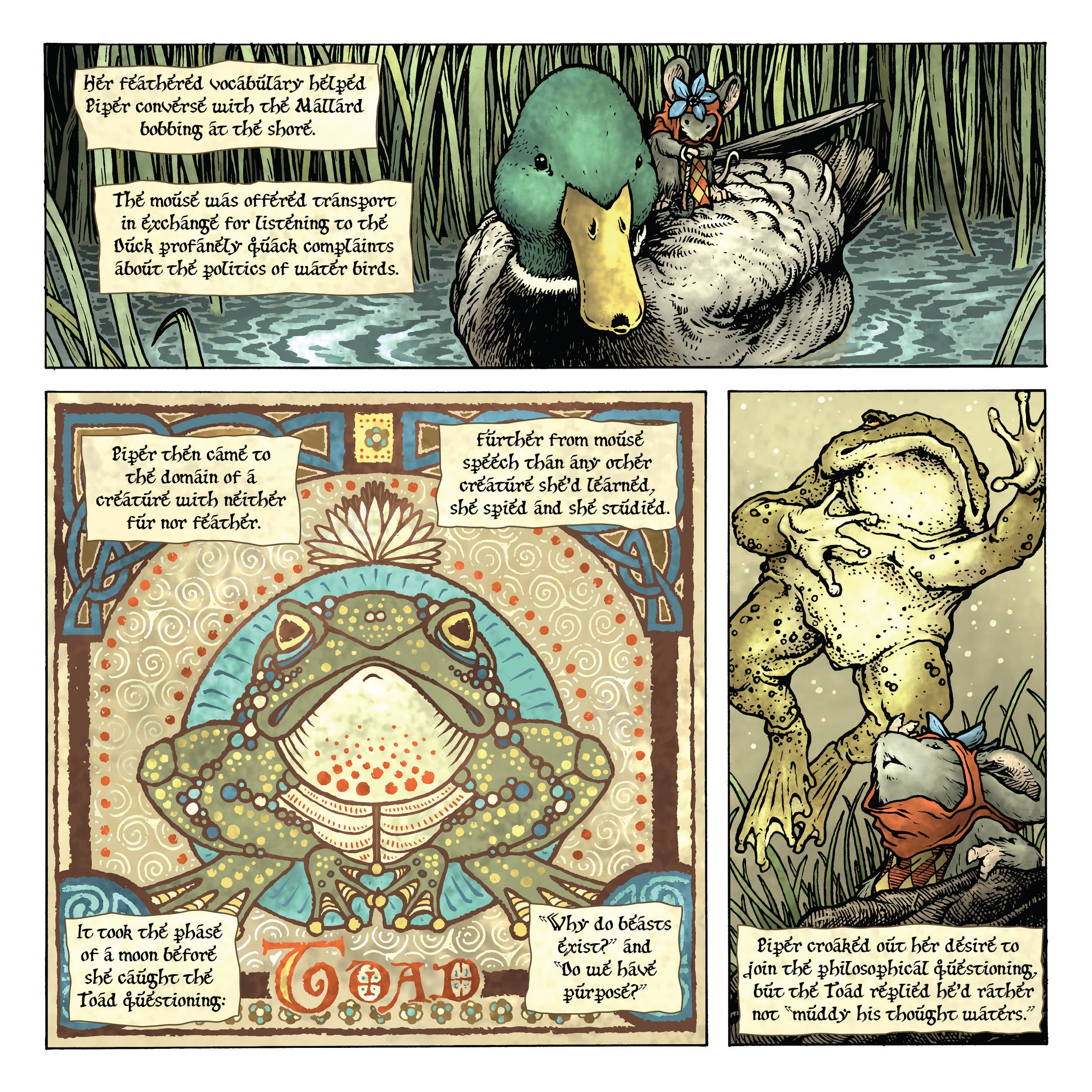 Read online Mouse Guard: The Owlhen Caregiver comic -  Issue #1 - 17