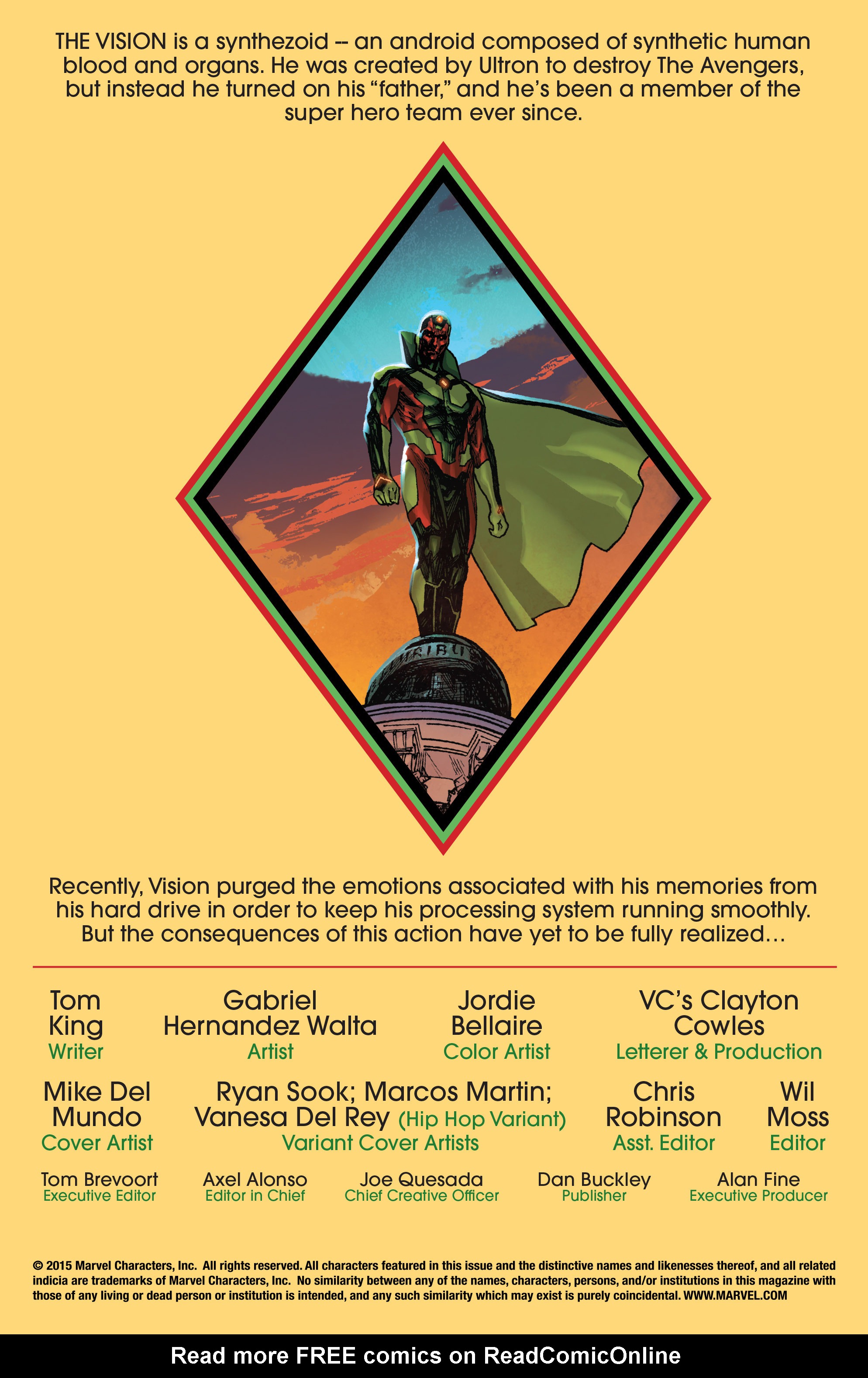 Read online Vision comic -  Issue #1 - 2