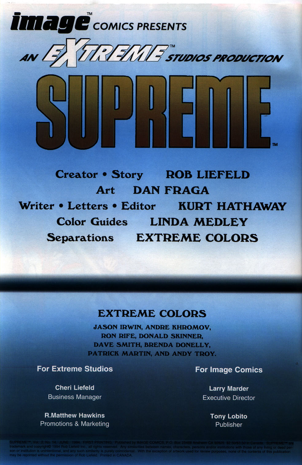 Read online Supreme (1992) comic -  Issue #14 - 2
