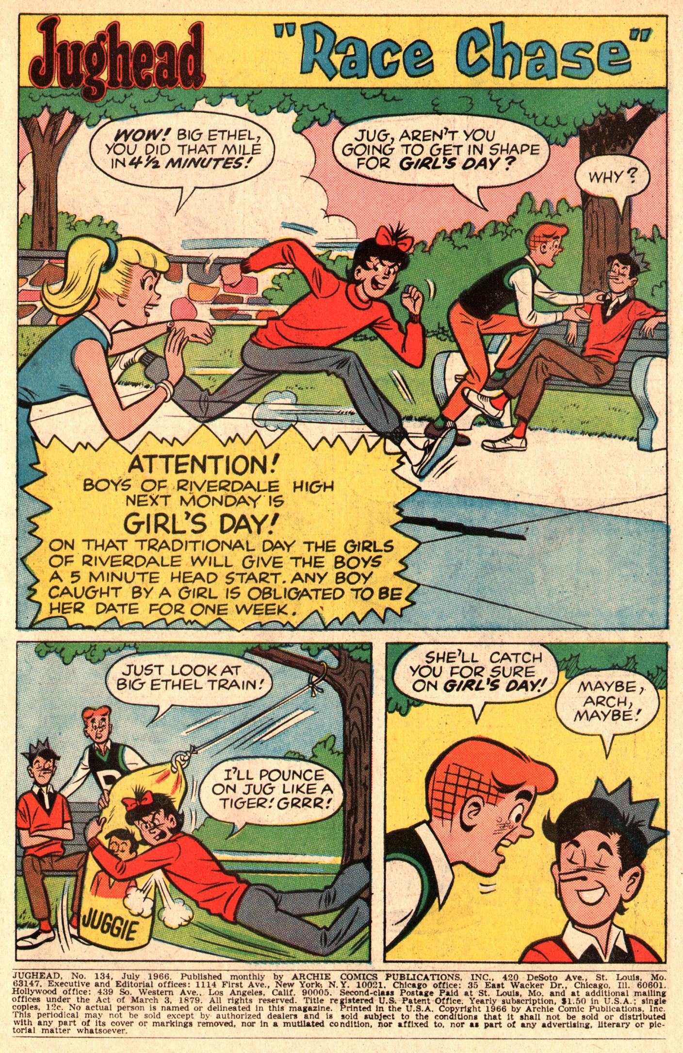 Read online Jughead (1965) comic -  Issue #134 - 3