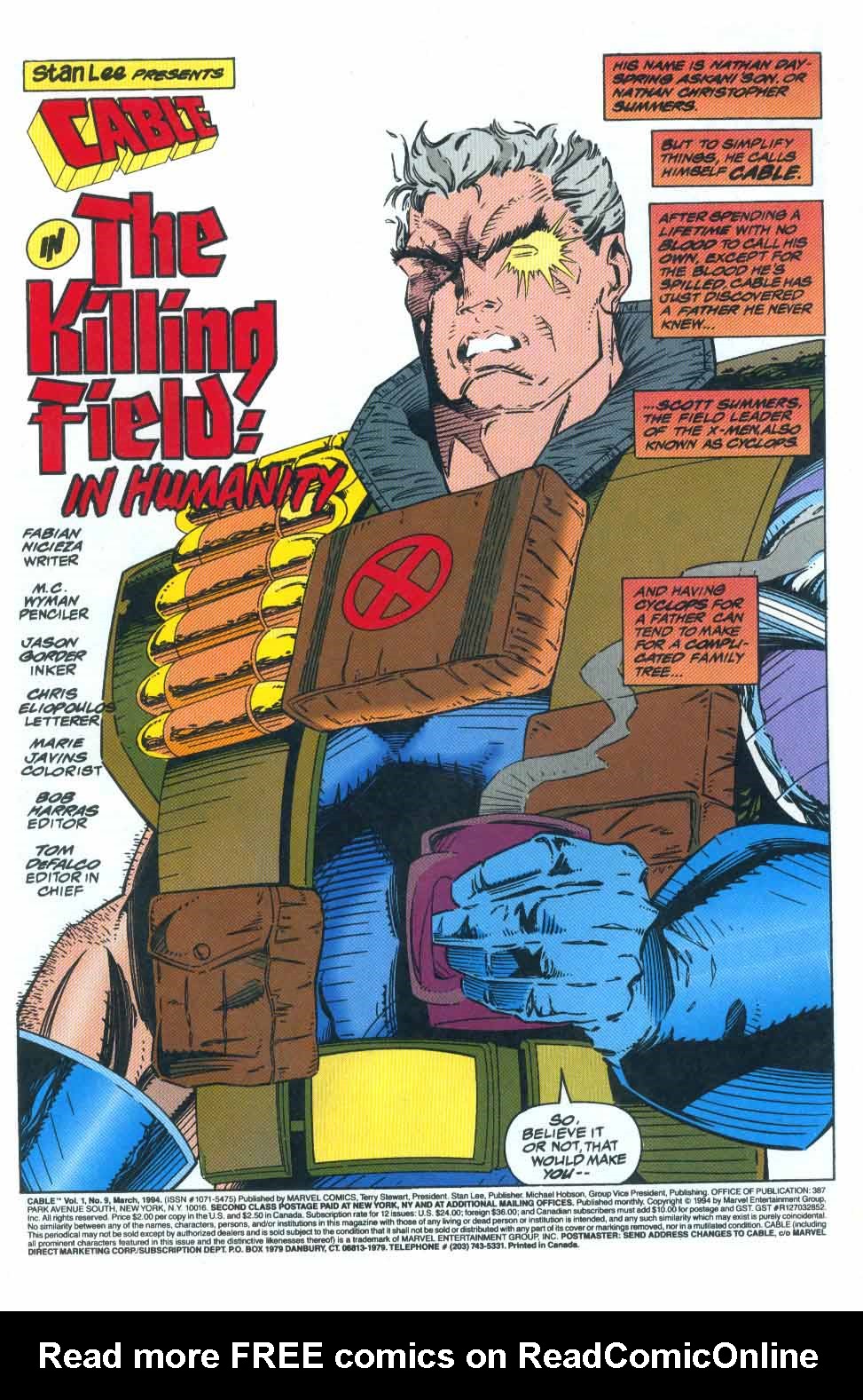 Read online Cable (1993) comic -  Issue #9 - 3