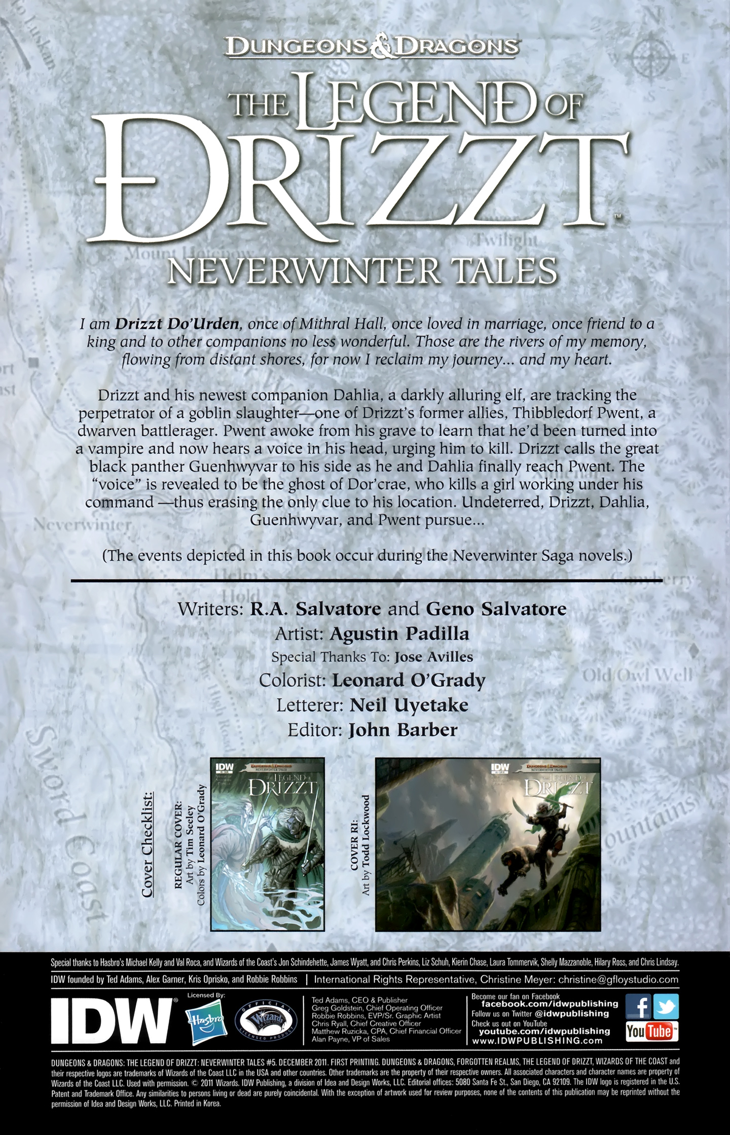 Read online Dungeons & Dragons: The Legend of Drizzt: Neverwinter Tales comic -  Issue #5 - 2