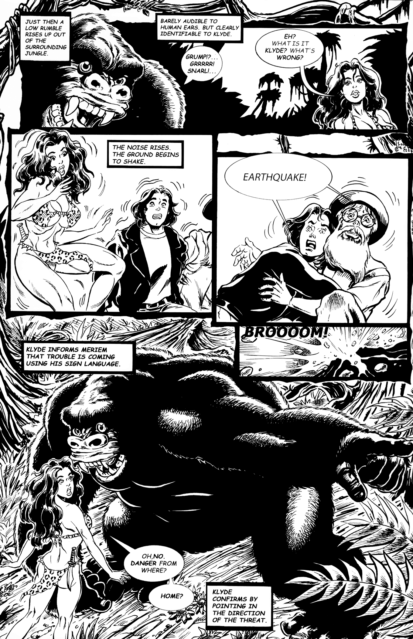 Read online Cavewoman: Red Menace comic -  Issue # Full - 7
