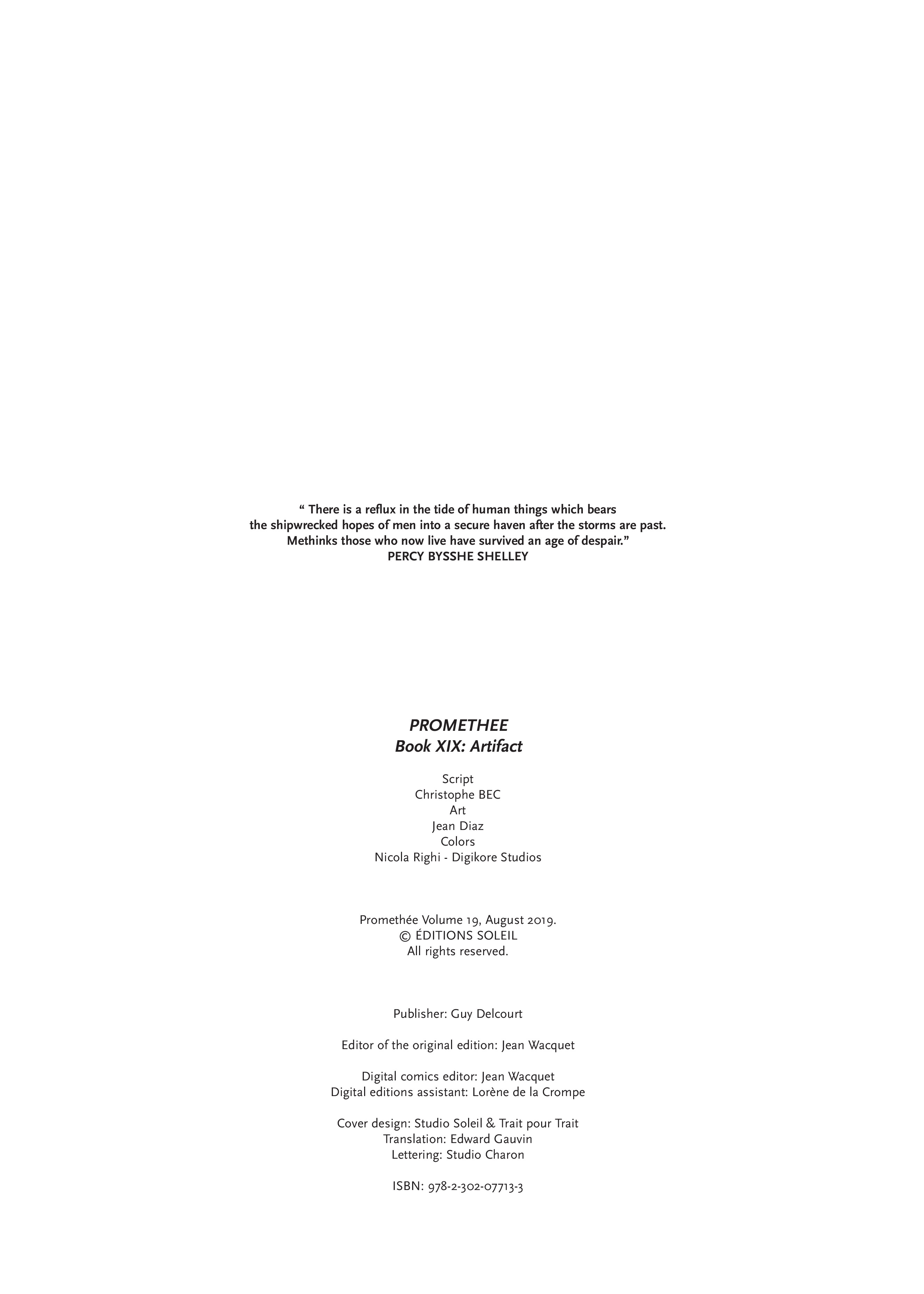 Read online Promethee comic -  Issue #19 - 2