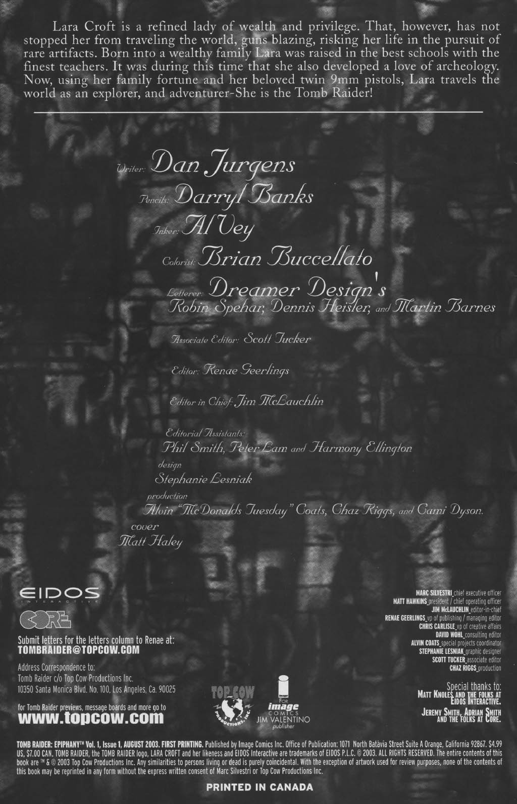 Read online Tomb Raider: Epiphany comic -  Issue # Full - 2