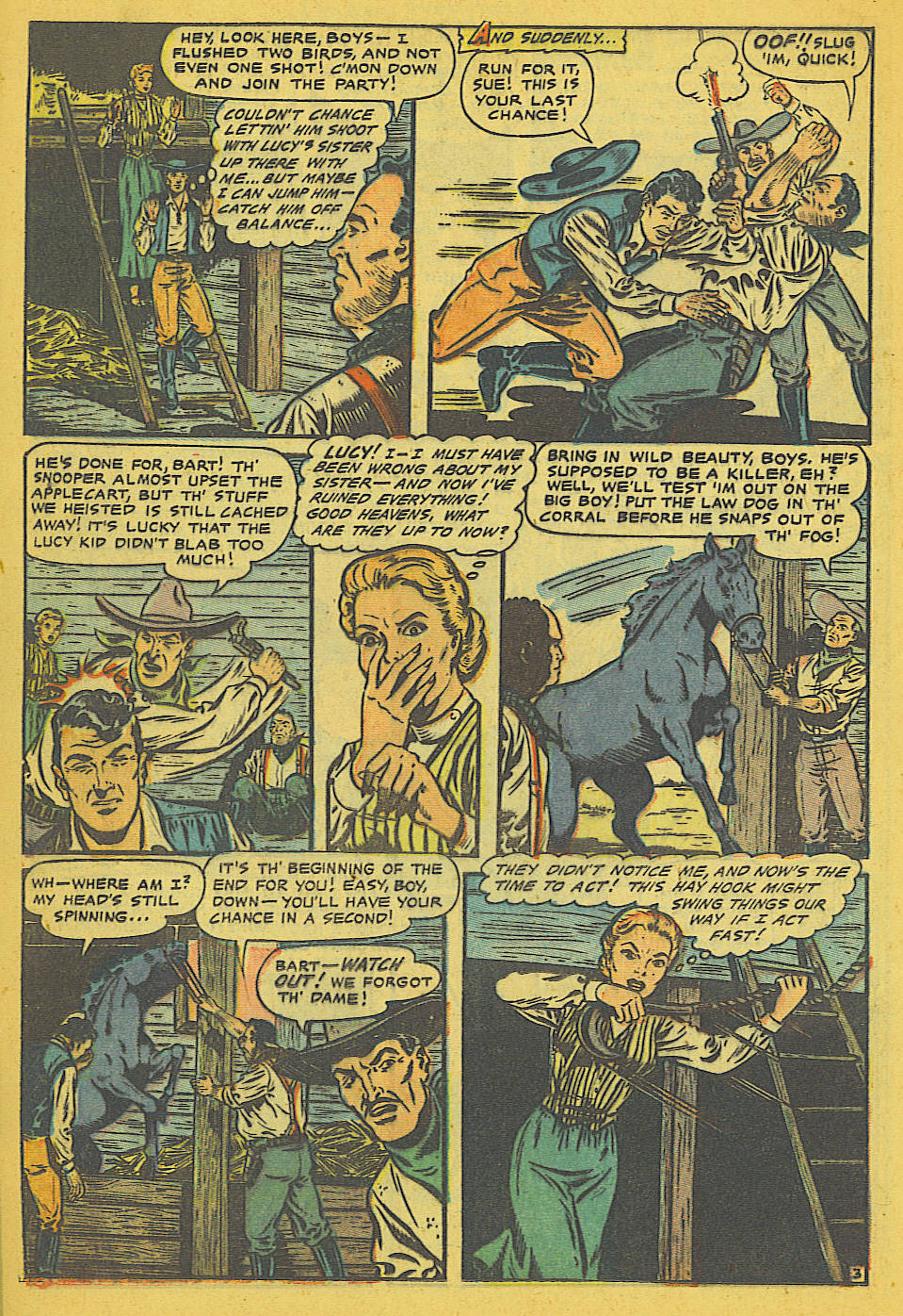 Read online Cowgirl Romances (1950) comic -  Issue #8 - 14