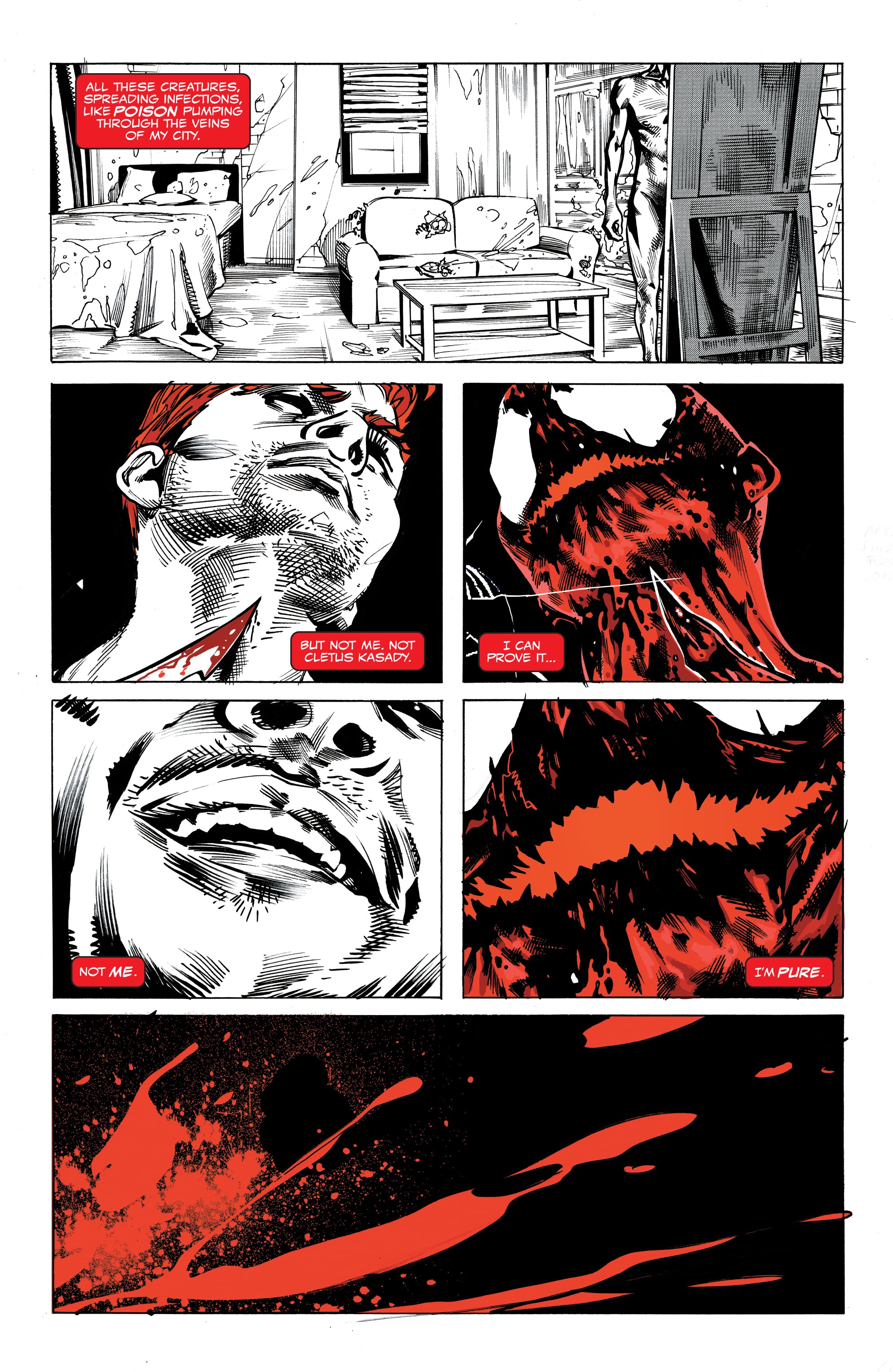 Read online Carnage: Black, White & Blood comic -  Issue #4 - 17