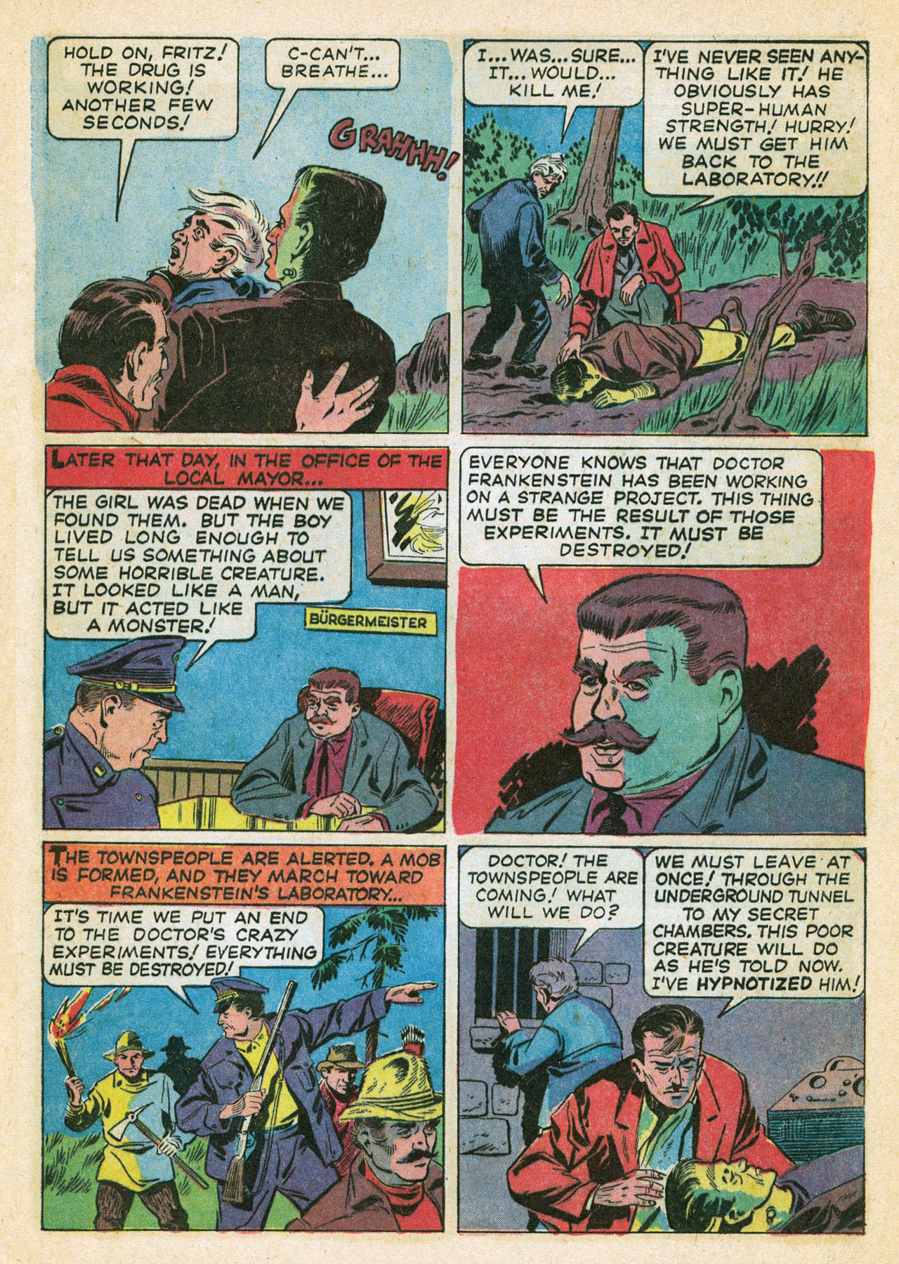 Read online Frankenstein (1964) comic -  Issue #1 - 13