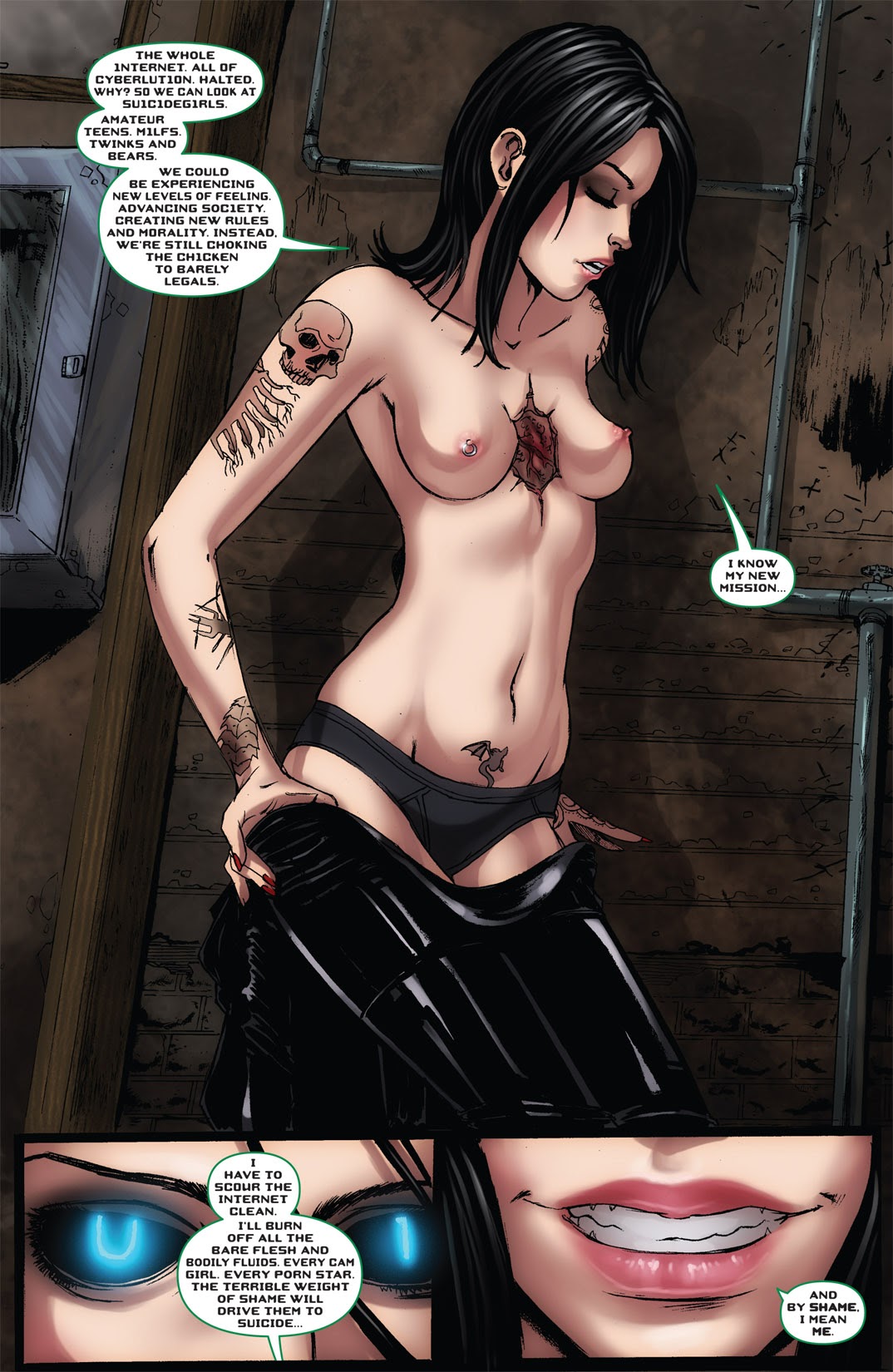 Read online Hack/Slash Annual - Suicide Girls Annual comic -  Issue # Full - 36