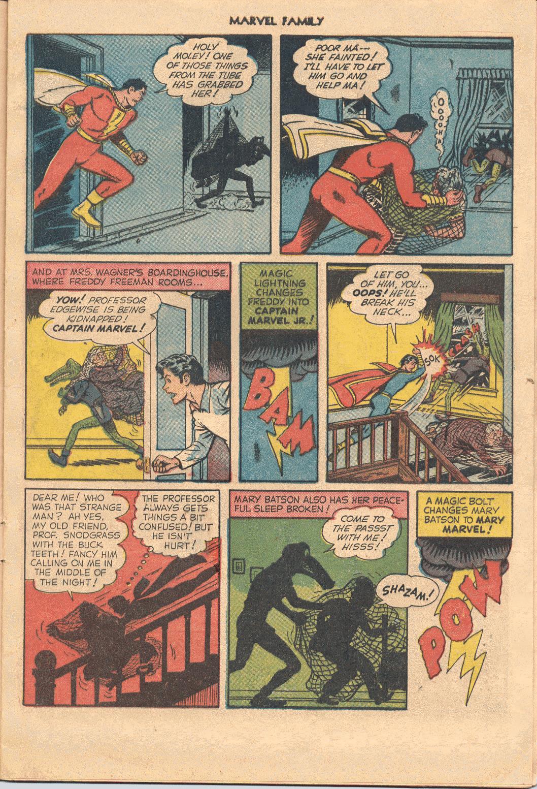 Read online The Marvel Family comic -  Issue #74 - 9