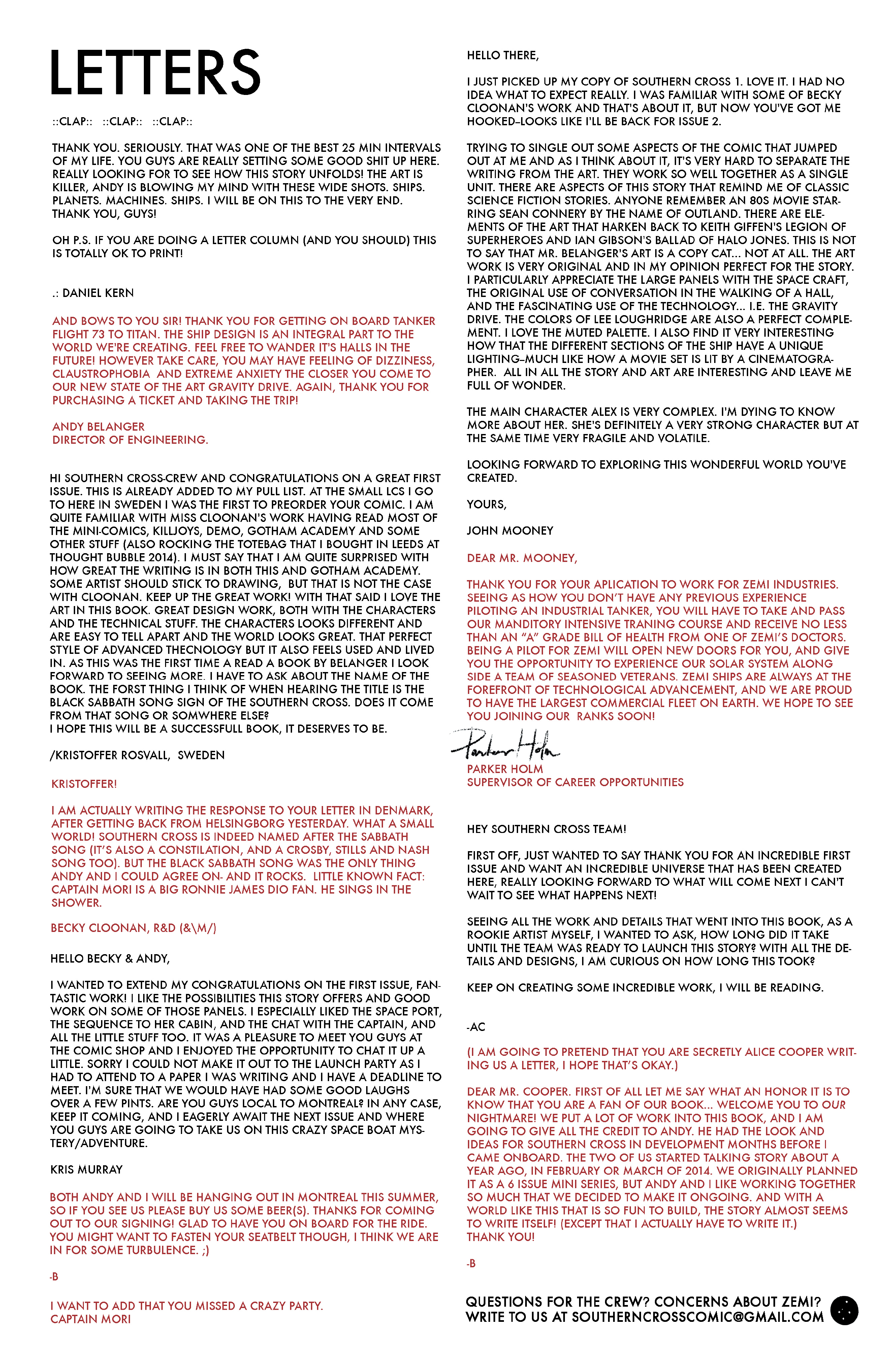 Read online Southern Cross comic -  Issue #3 - 27