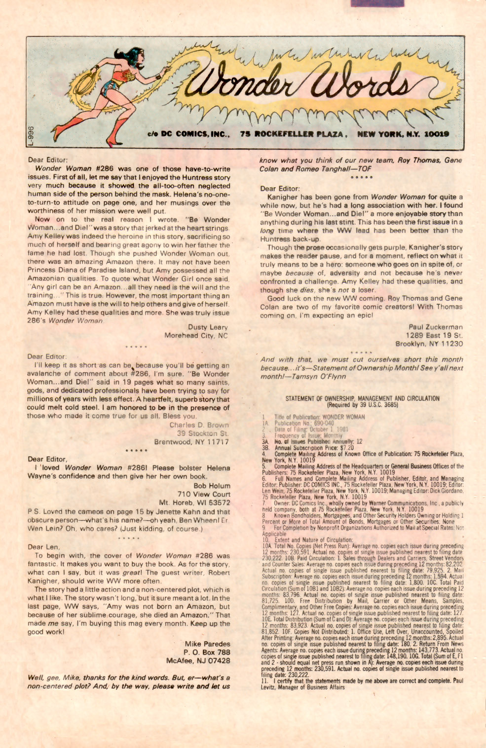 Read online Wonder Woman (1942) comic -  Issue #291 - 27