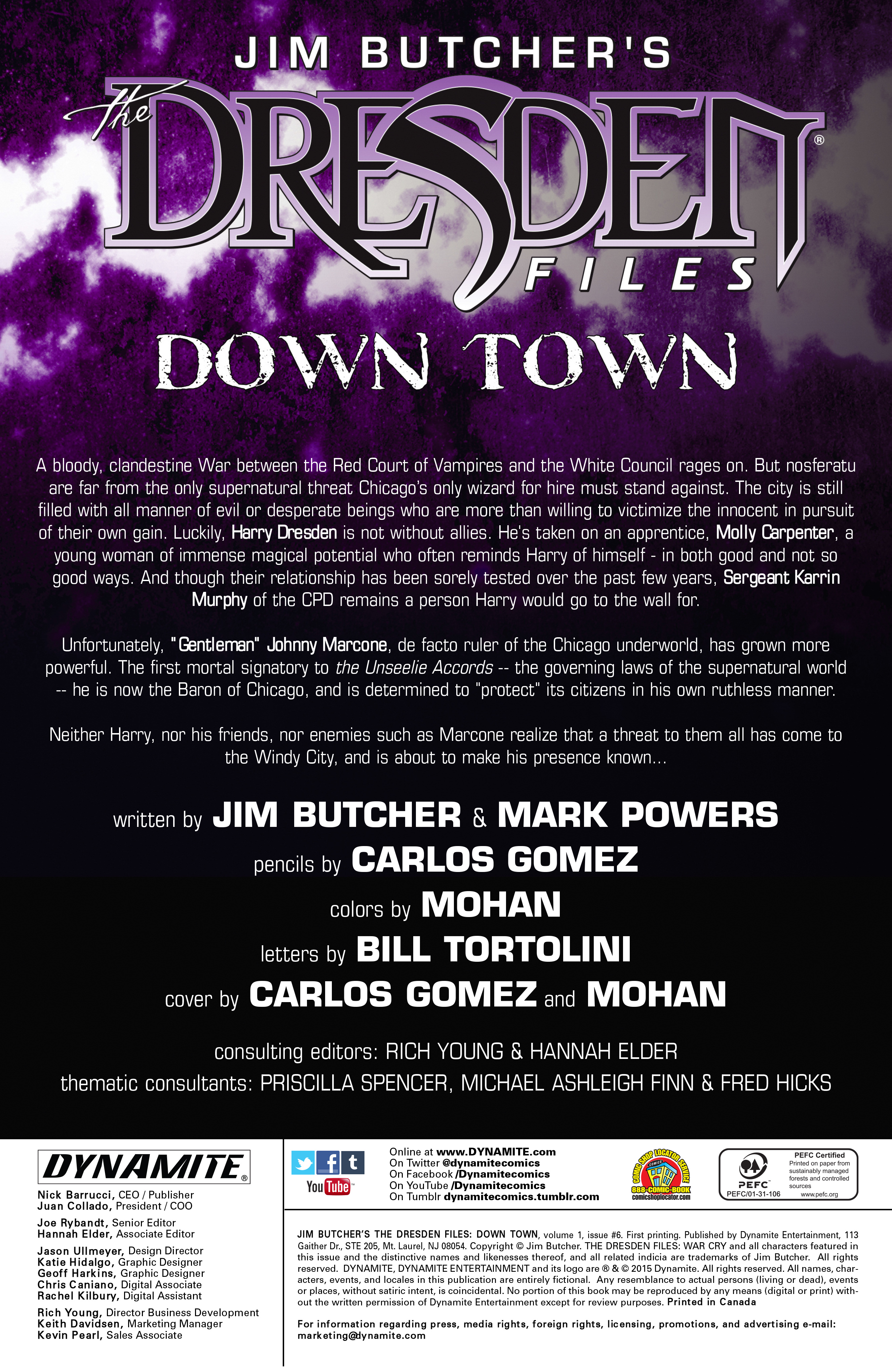 Read online Jim Butcher's The Dresden Files: Down Town comic -  Issue #6 - 2