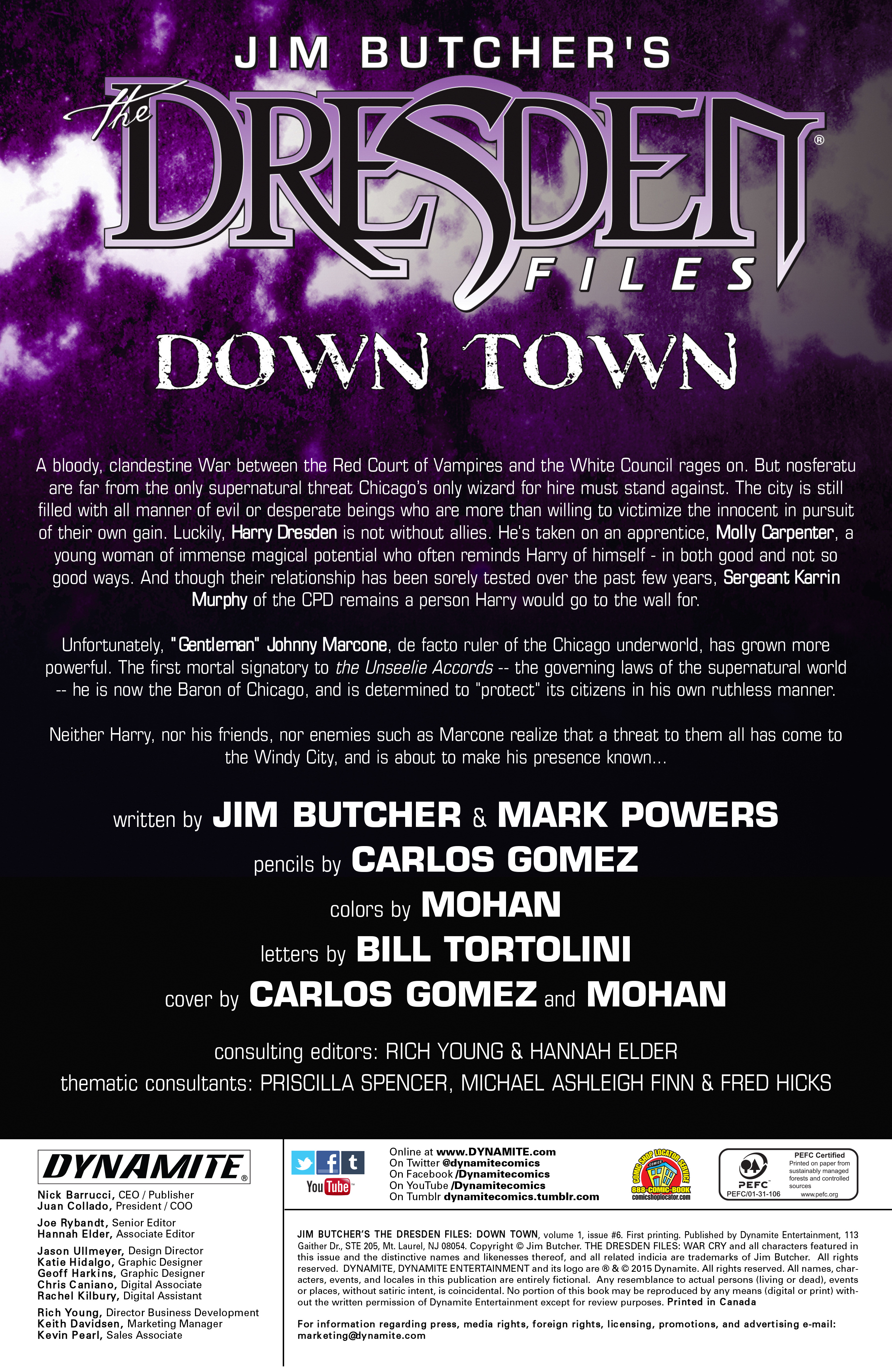 Read online Jim Butcher's The Dresden Files: Down Town comic -  Issue #6 - 2