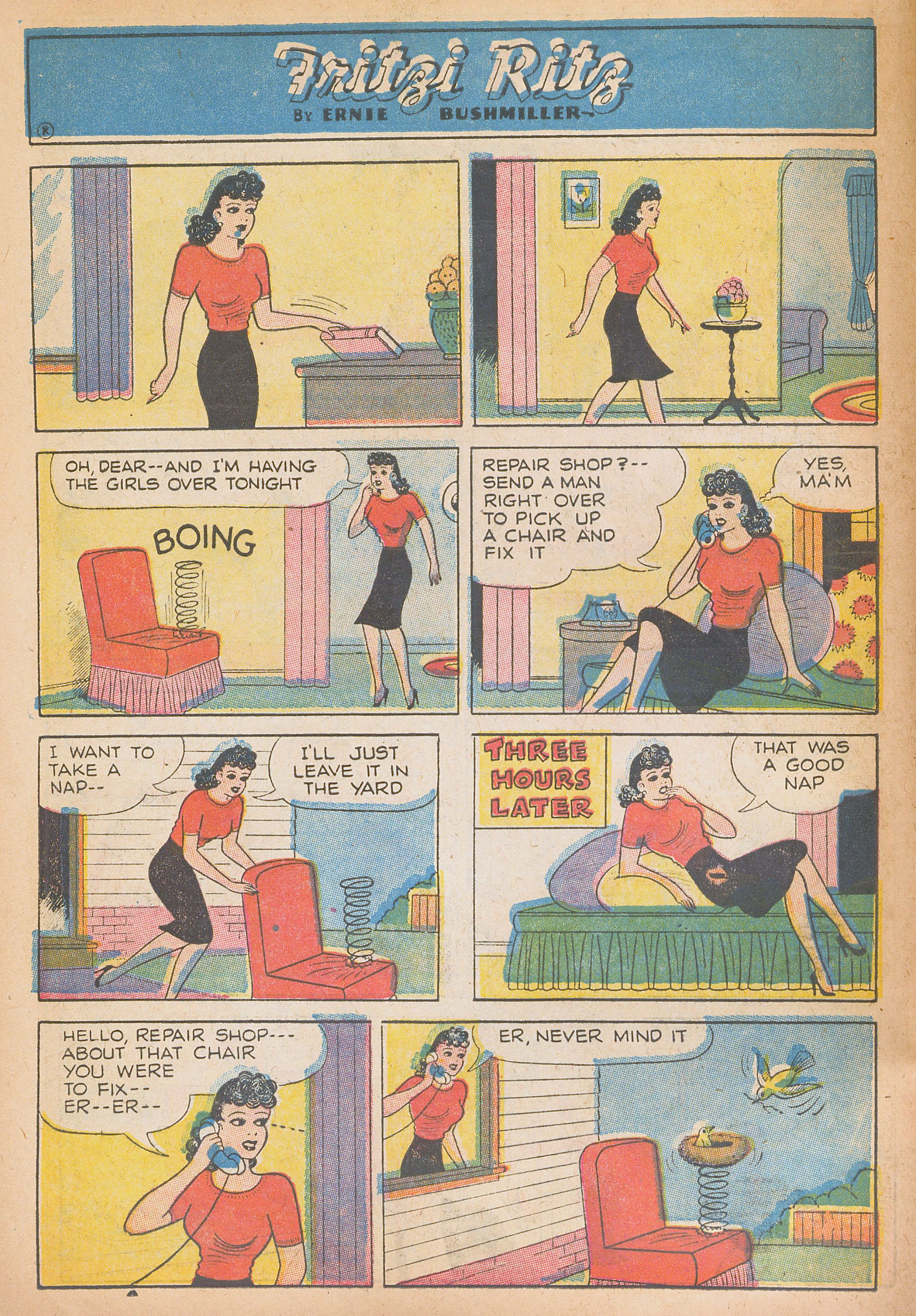 Read online Fritzi Ritz (1953) comic -  Issue #38 - 8