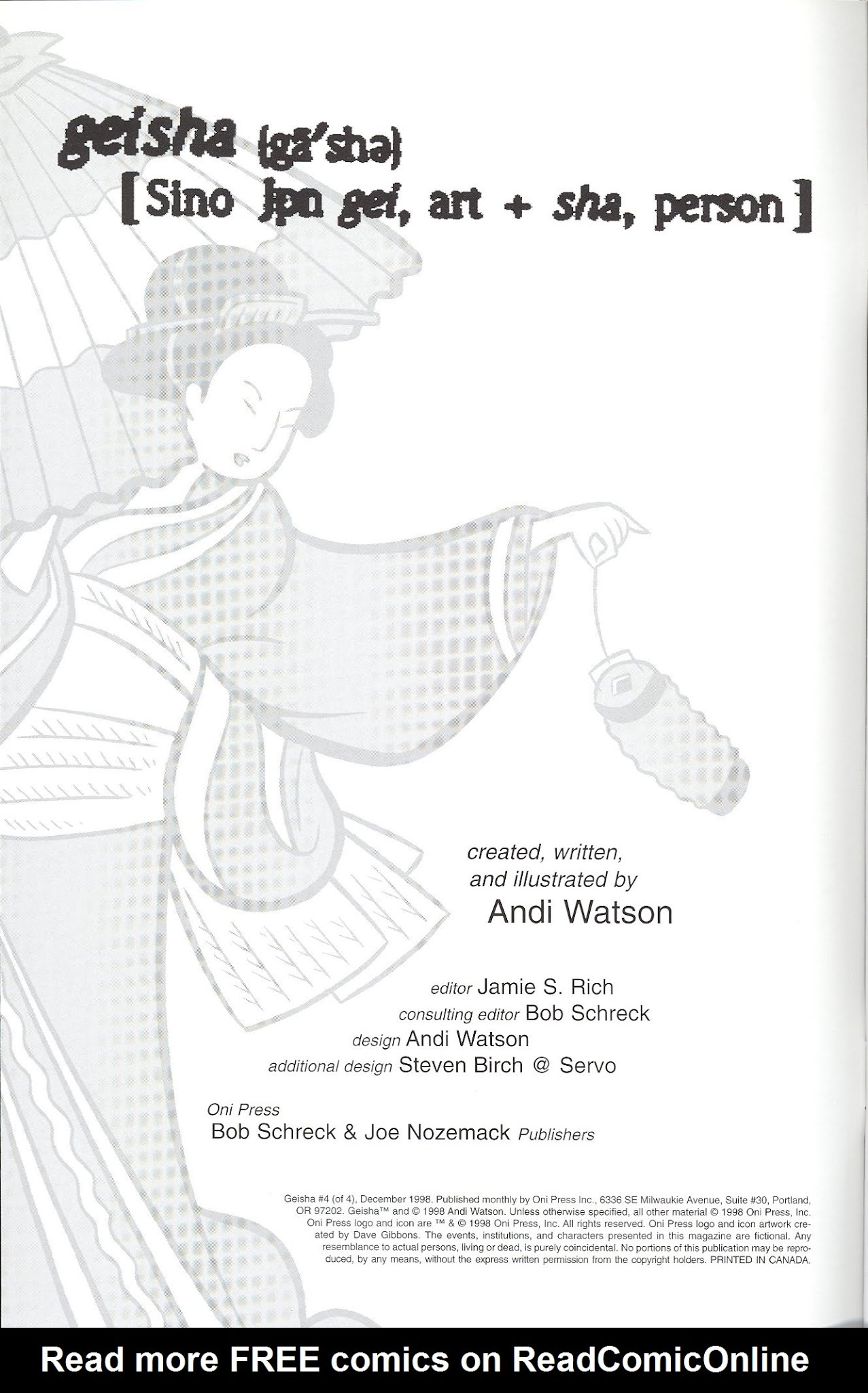 Read online Geisha comic -  Issue #4 - 2