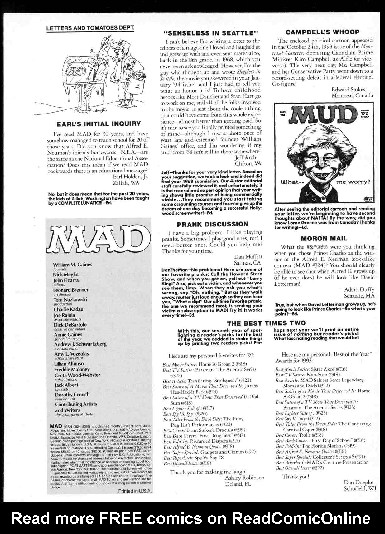 Read online MAD comic -  Issue #326 - 4
